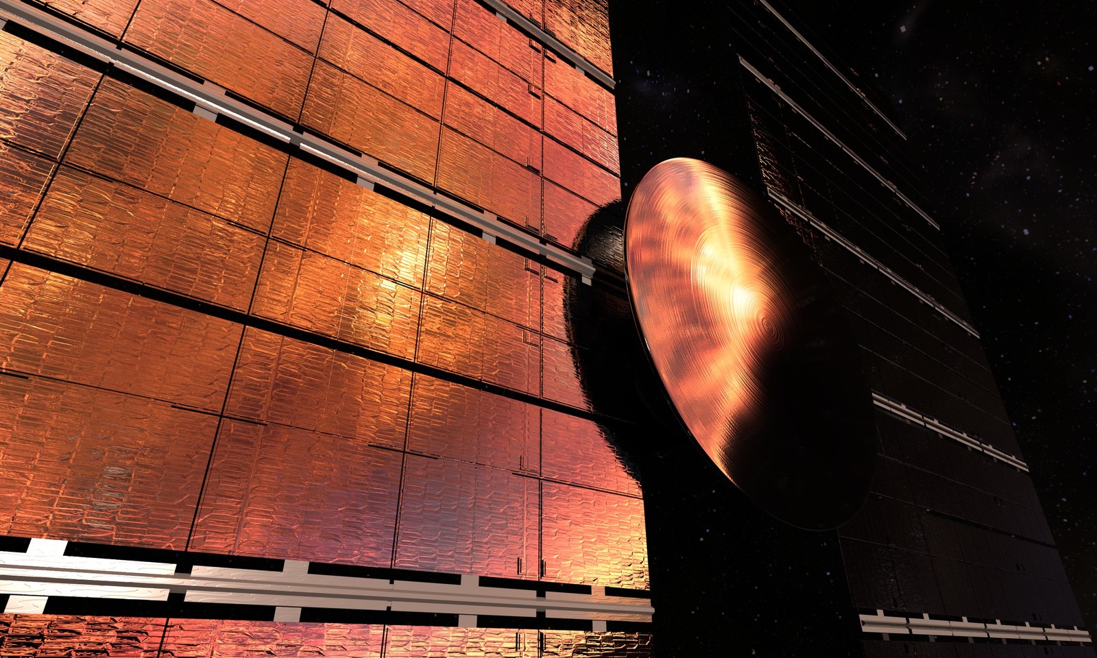 Shield to protect the AI probe from high speed particles during %c speed interstellar transits, as well as particles from the local star.