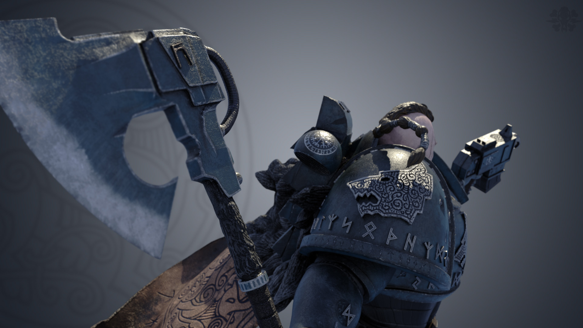 Artstation Space Marine Space Wolf Greg Palinkas