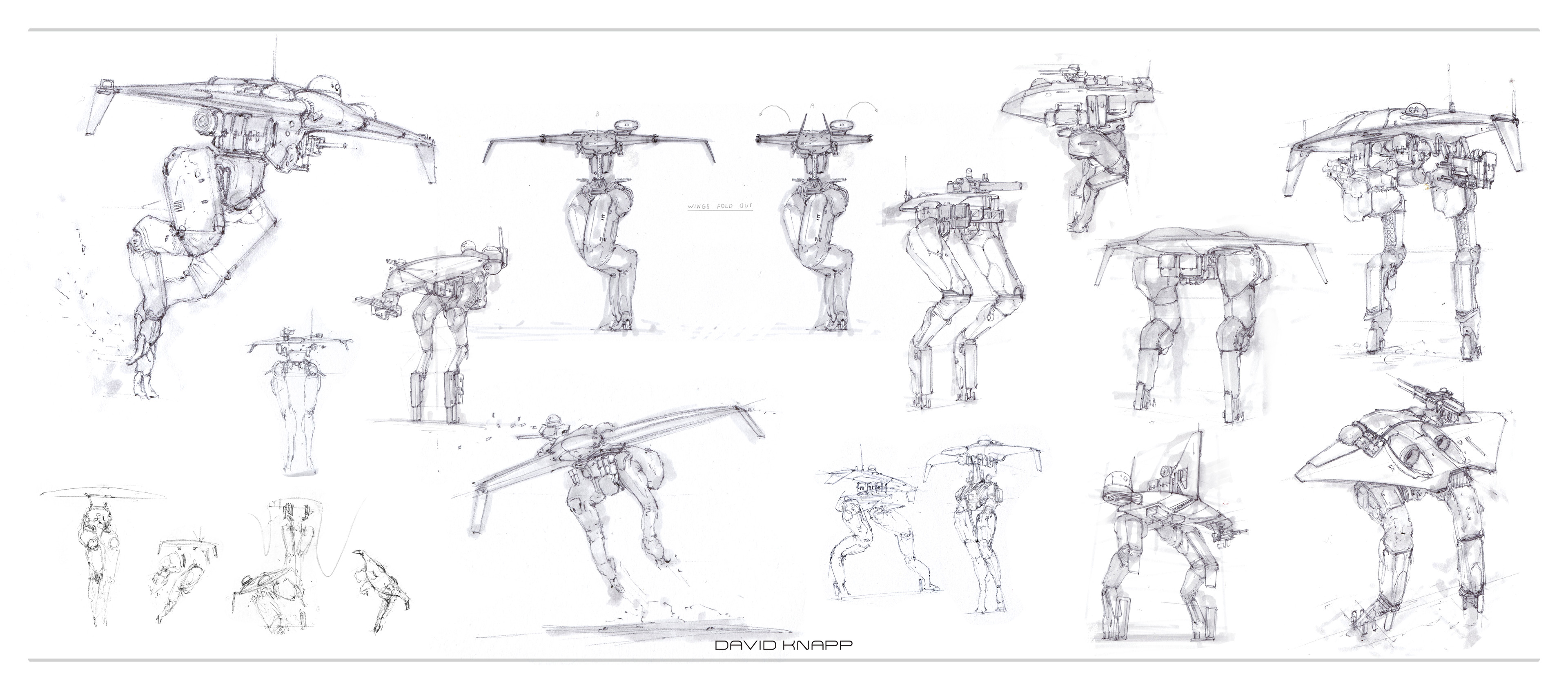 David Knapp Design Flying Combat Mech