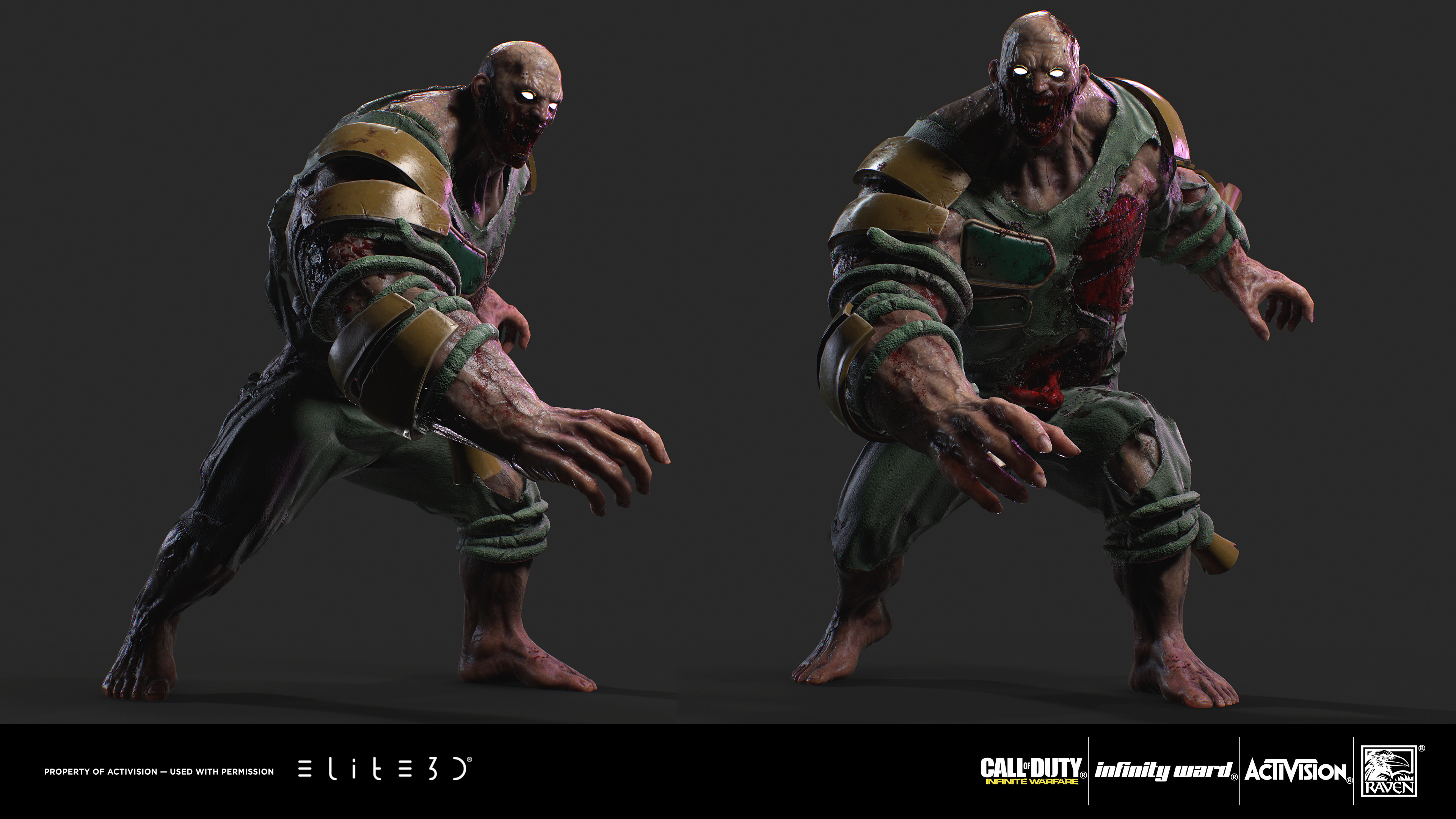 Artstation Call Of Duty Infinite Warfare Zombie Mode Characters Elite3d Studio