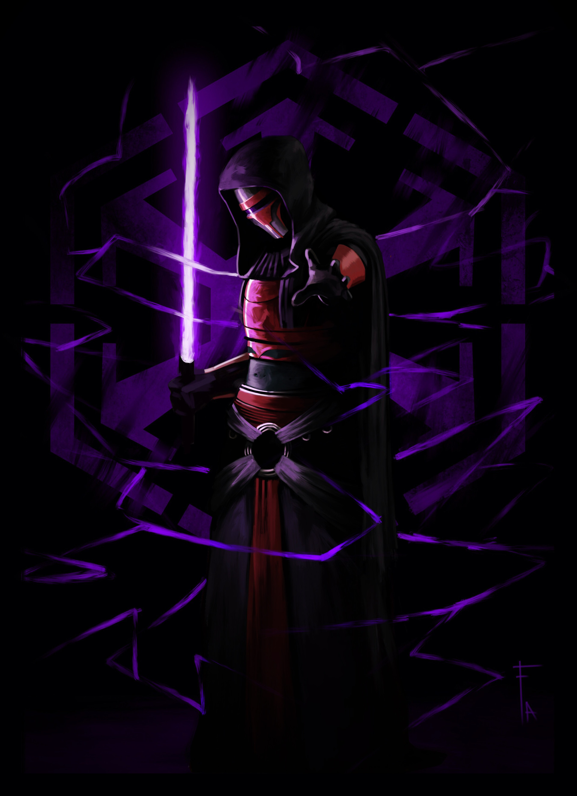 ArtStation Dark lords of the Galaxy Darth Revan! Art by