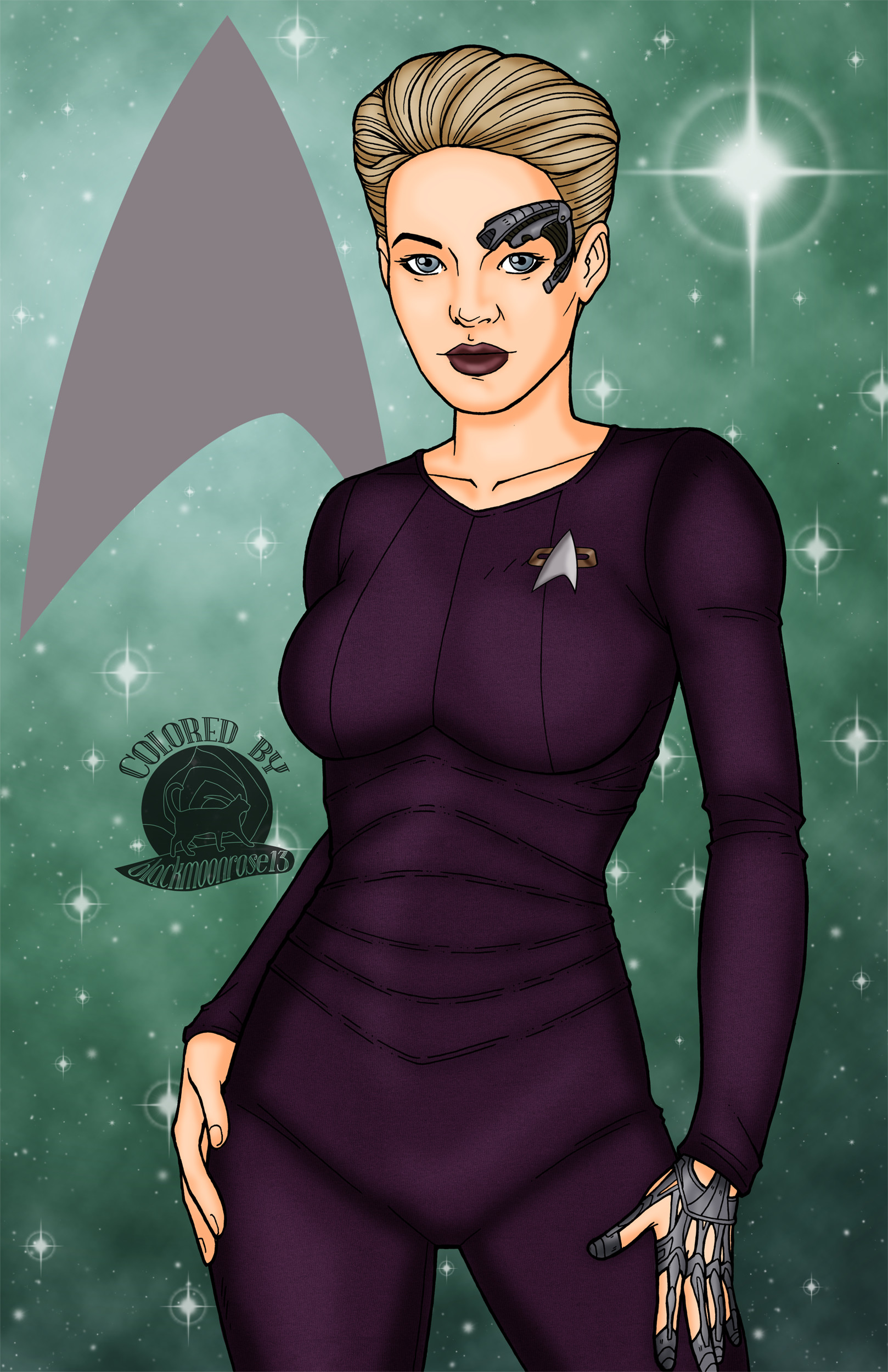 Seven of nine pictures