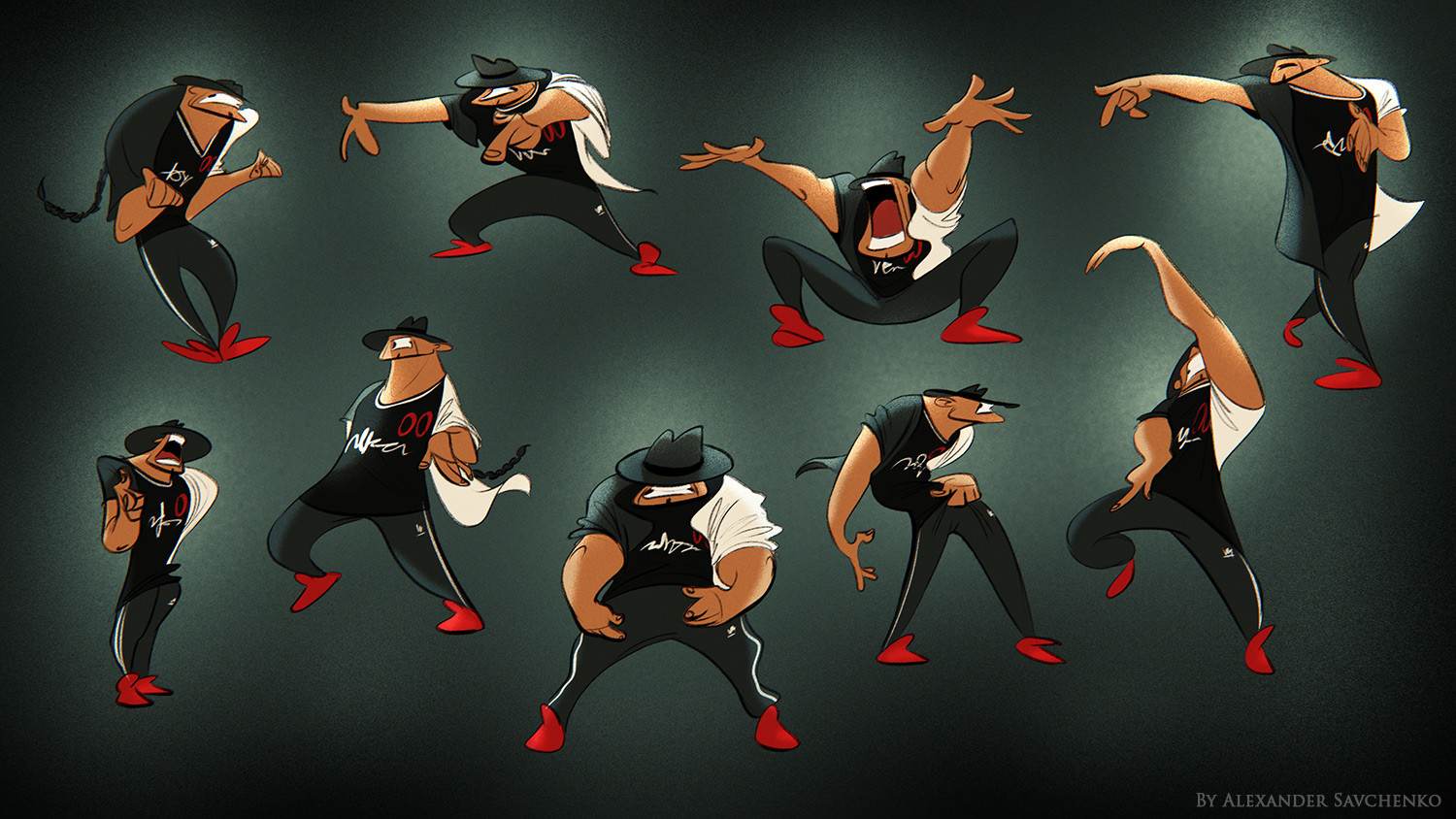 Artstation Dancers Sketches Alexander Savchenko