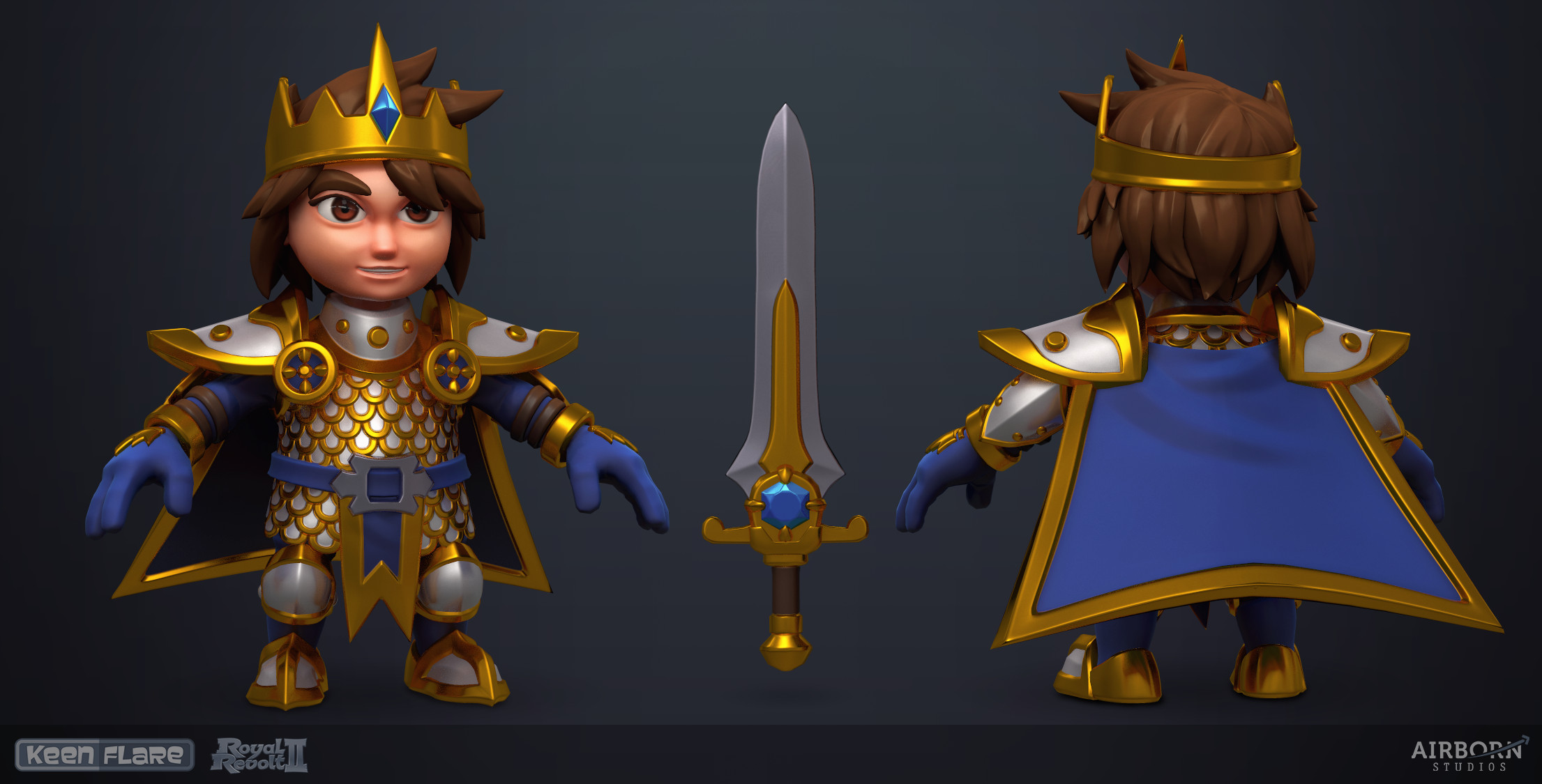 Royal Revolt 2: Hero final model by Tim Moreels


We had done the original main protagonist of the game years ago and now got tasked with updating and improving the model.