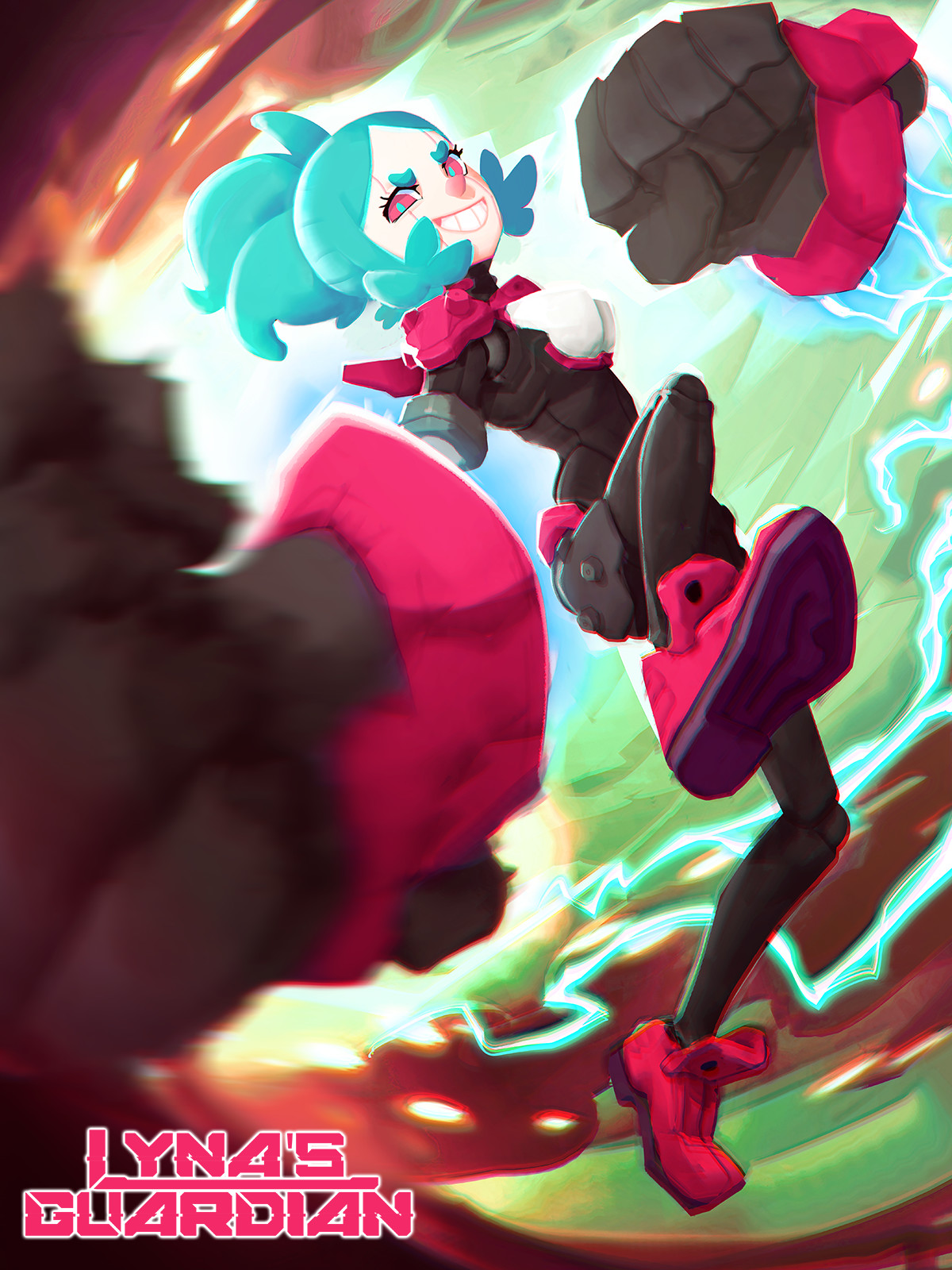 I did this key art before we finish the design of SIGNA our main character because our school wanted one as quickly as possible
