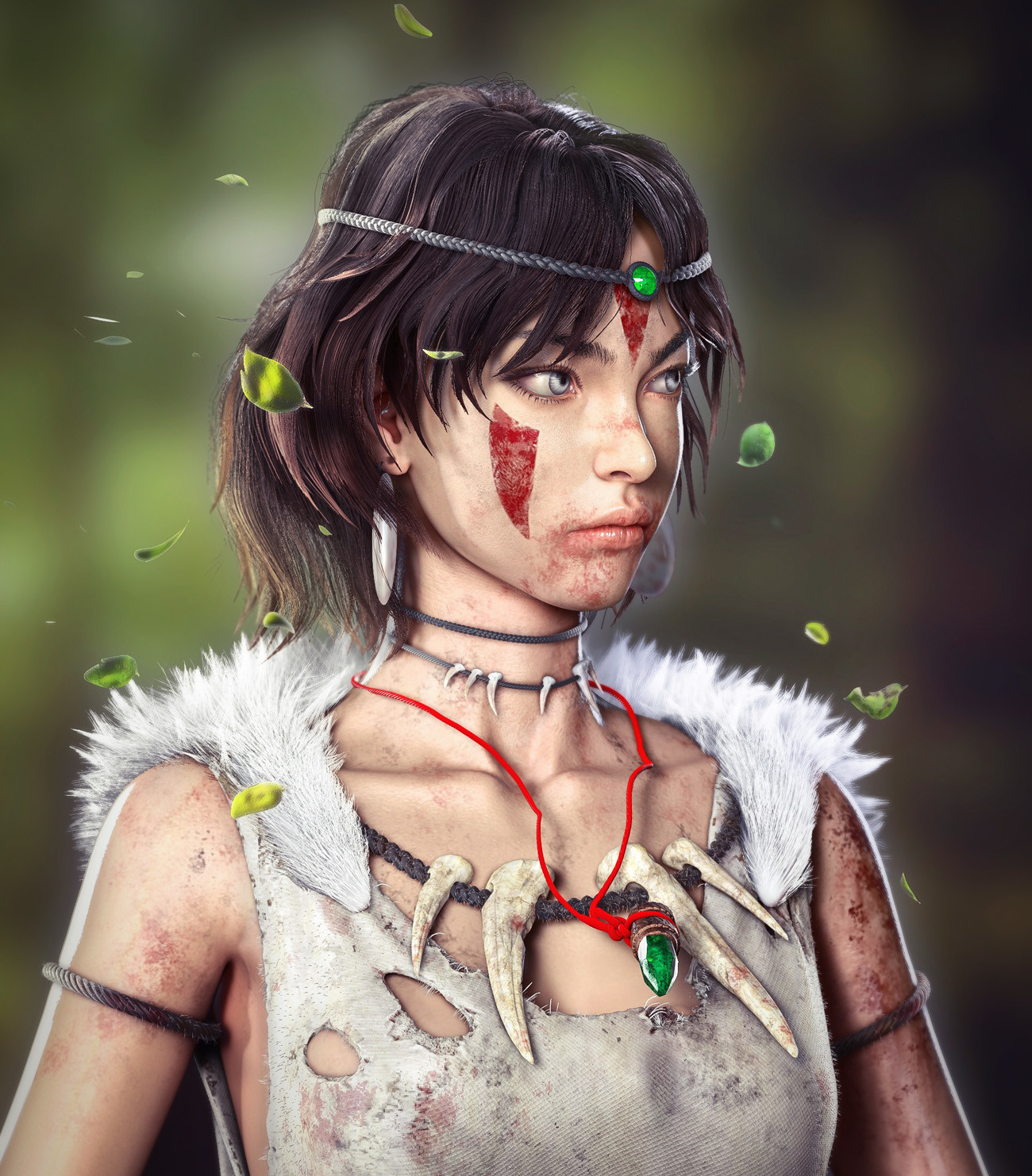 Princess mononoke necklace new arrivals