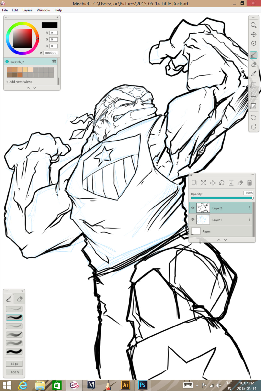 02 - Inked line work
