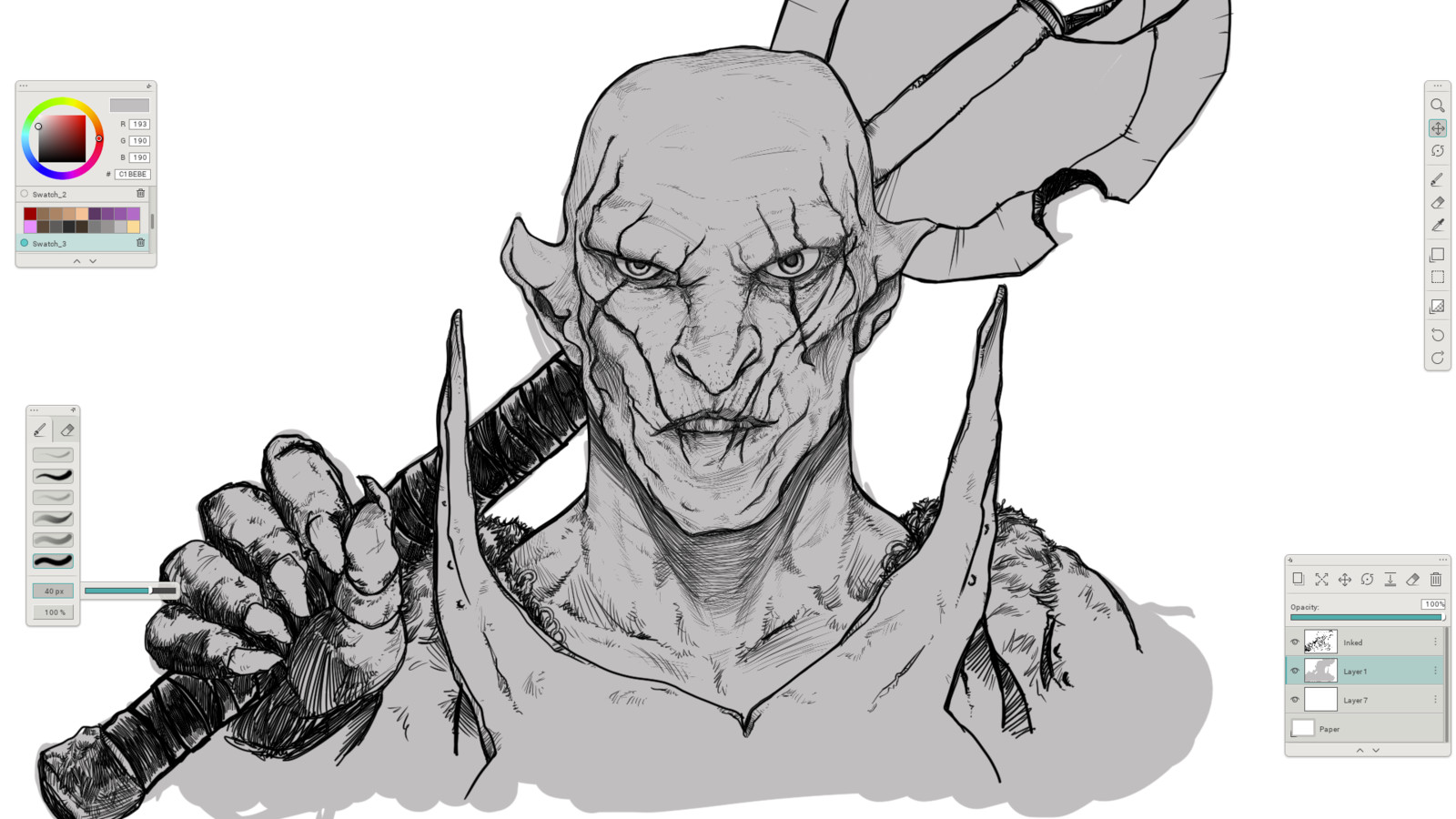 05 - Painting the base color tone