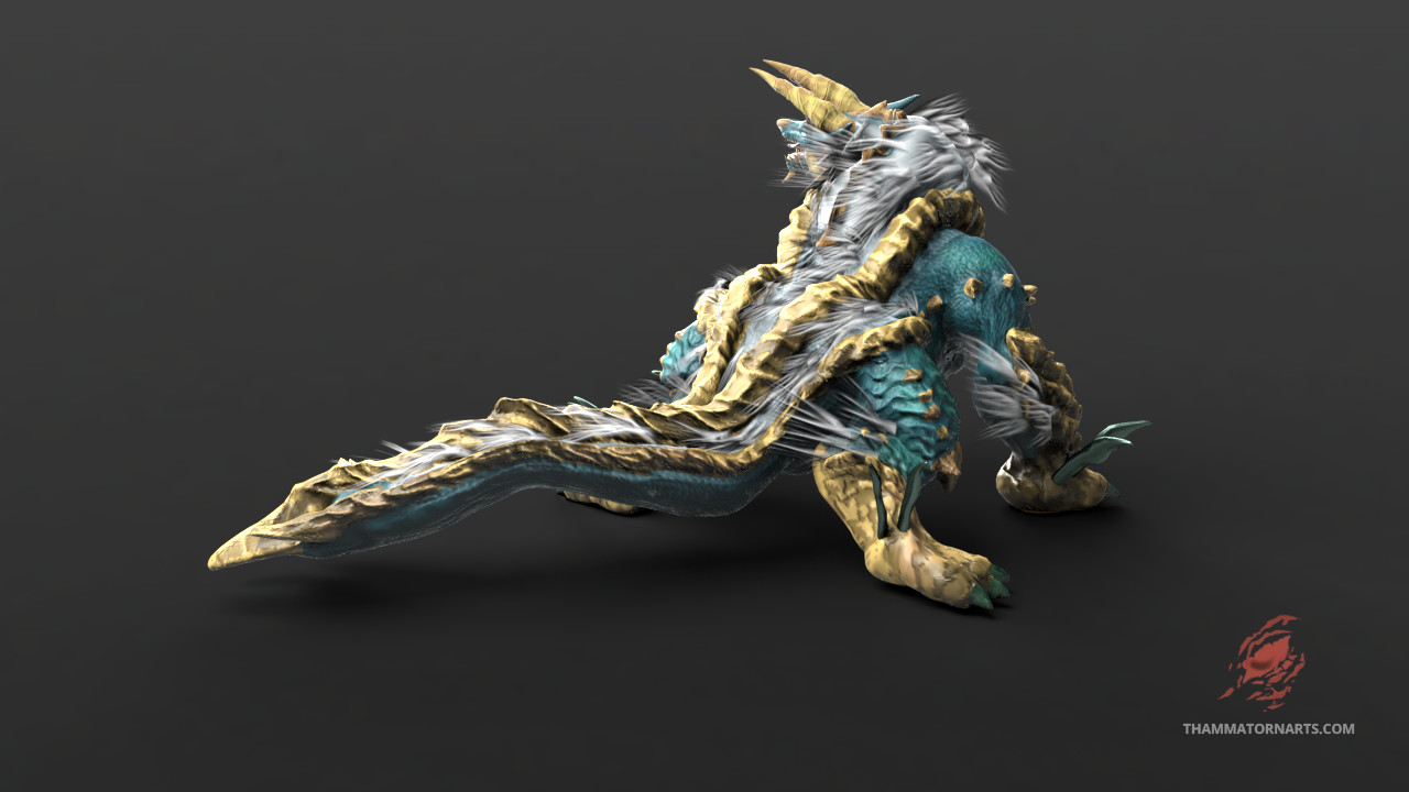 zinogre 3d model