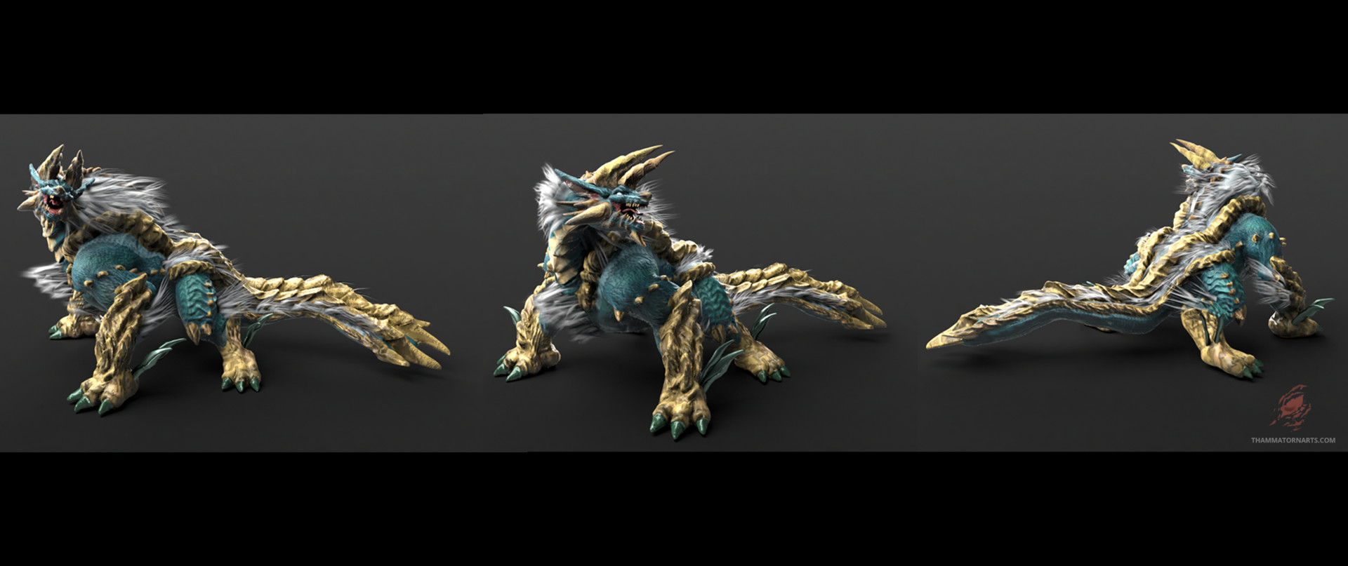 zinogre 3d model