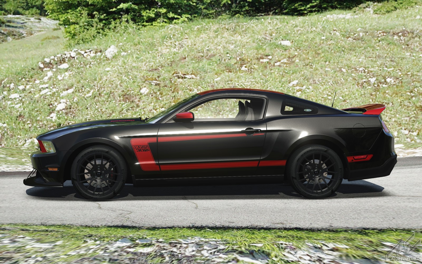 Ford Mustang Boss 302 2013 Black Red