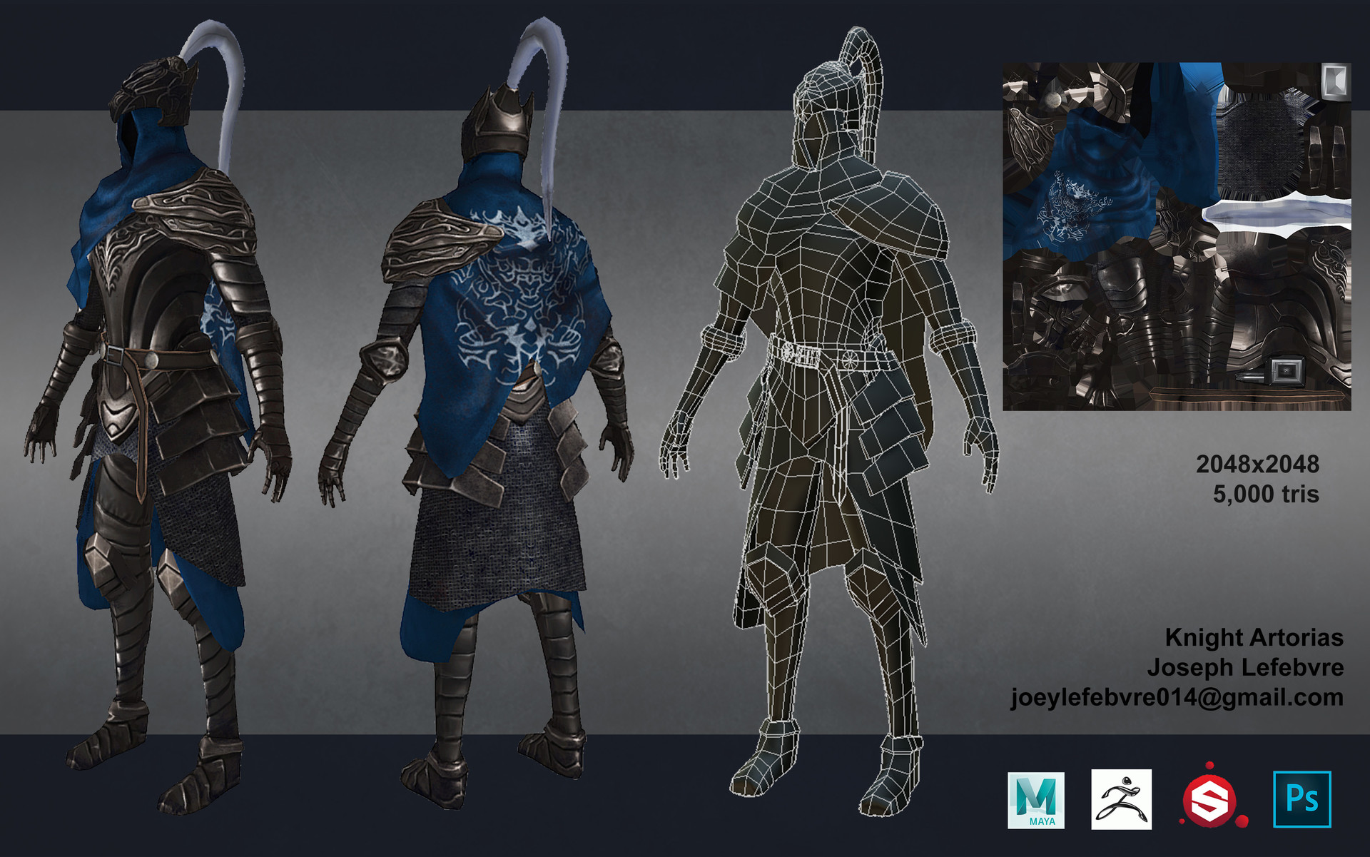 Artstation Artorias The Abysswalker Joseph Lefebvre