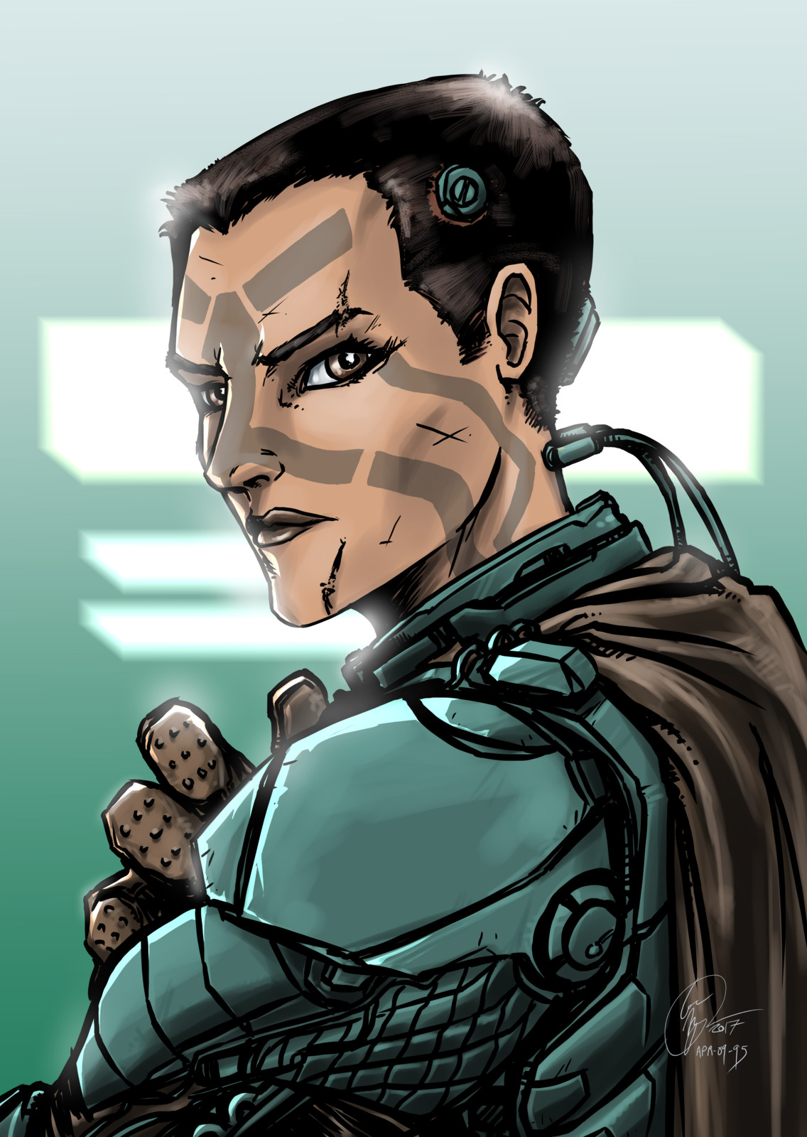 Major, Cyberpunk Character Concept