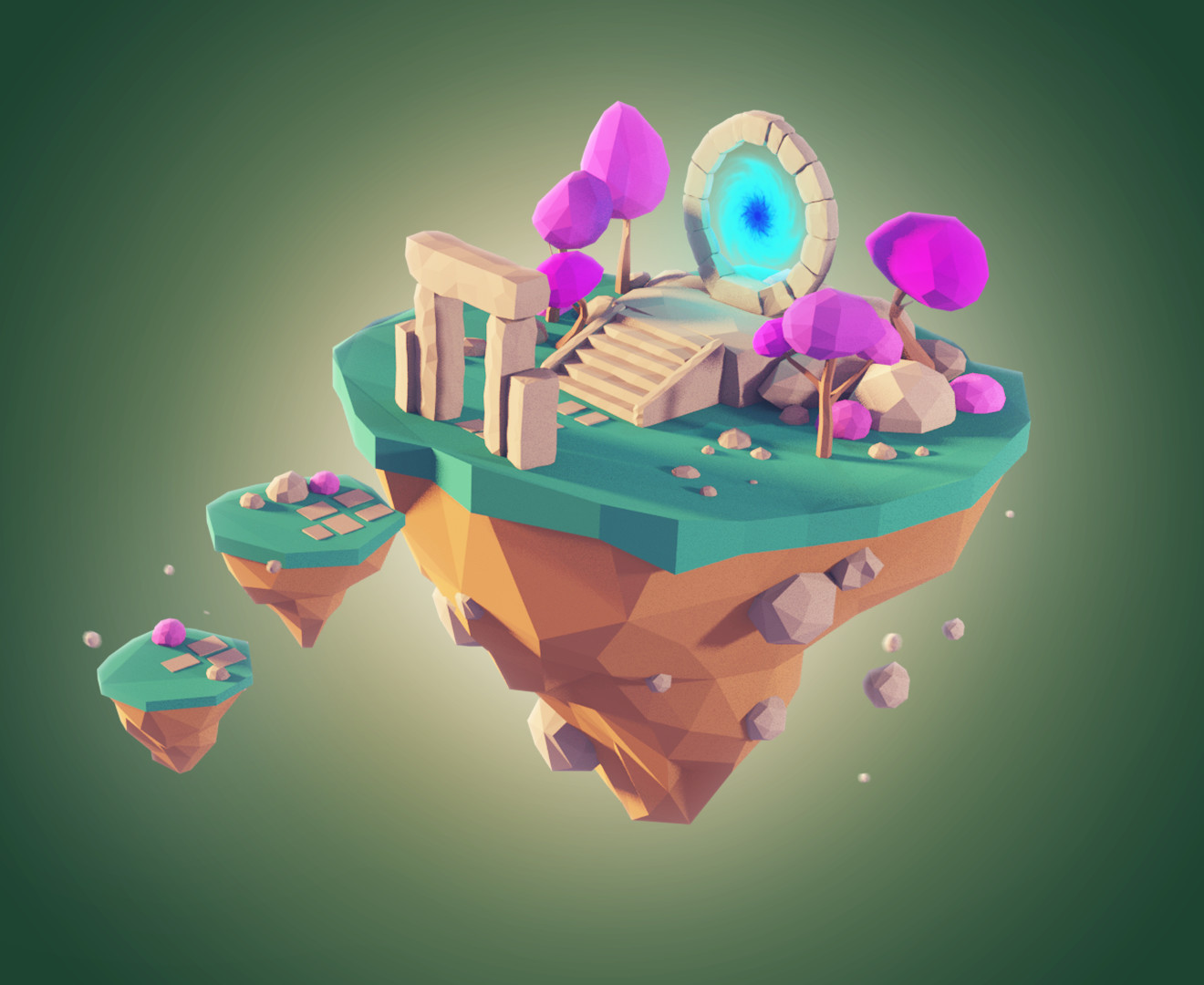 Island modeling. Лоу Поли остров. Low Poly 3d острова. Low Poly летающий остров. Летающий остров в блендер.