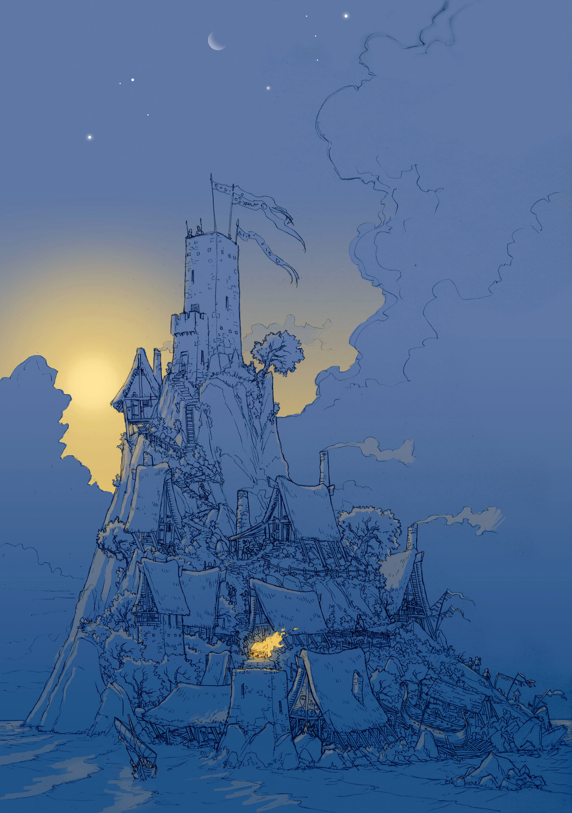 Artstation Fantasy World Concept For A Comic Juuso Laasonen