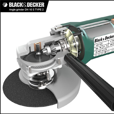 ArtStation - Black and Decker Angle grinder DN 10 S