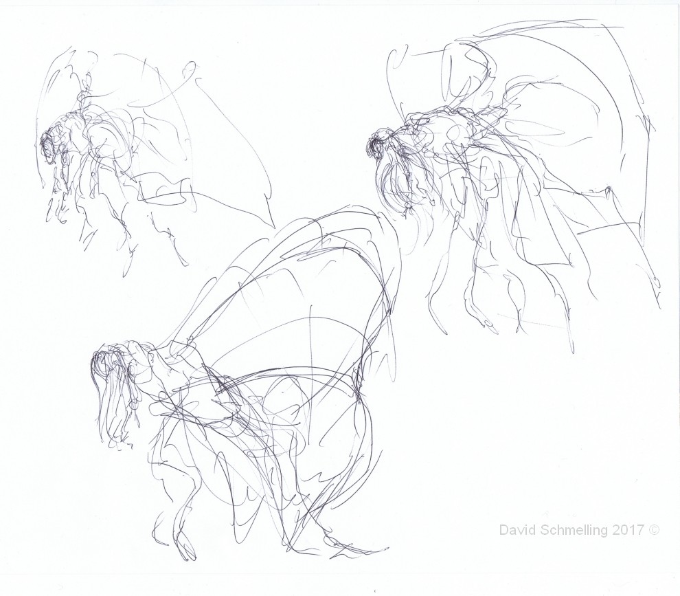 The Corrupted Butterflyqueen - first rough sketches