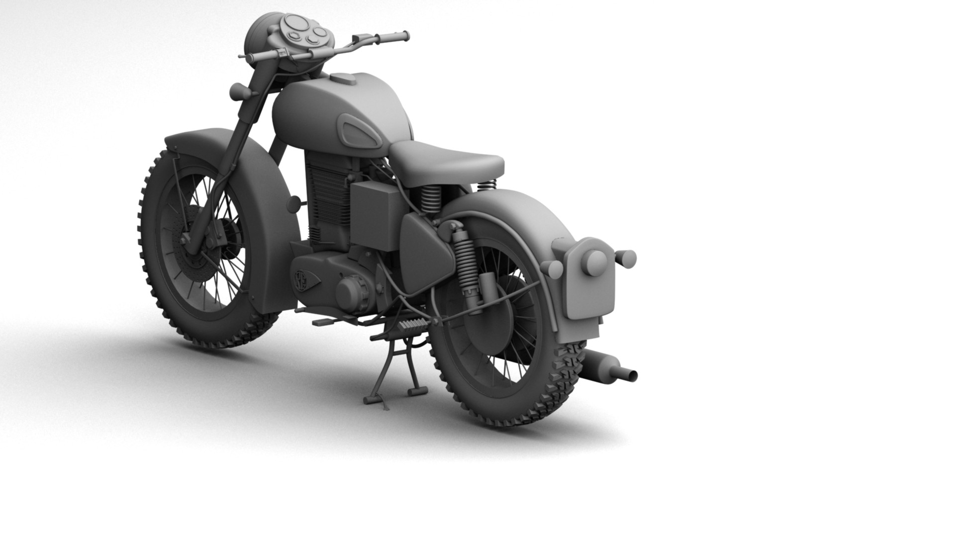 Artstation Royal Enfield Bike 3d Models Dheeraj Kapoor