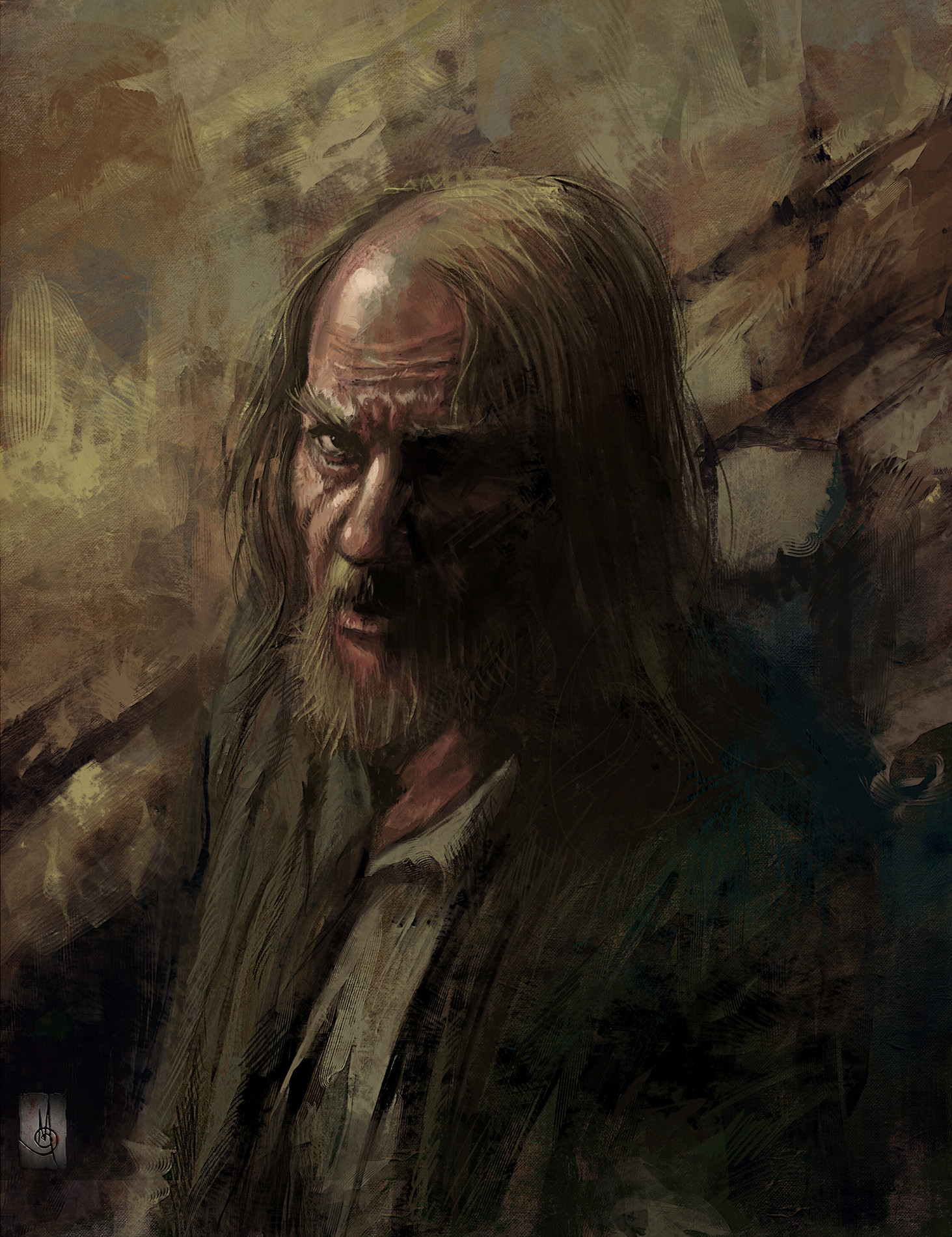 ArtStation - Old Man Portrait, Murat GÃ¼l