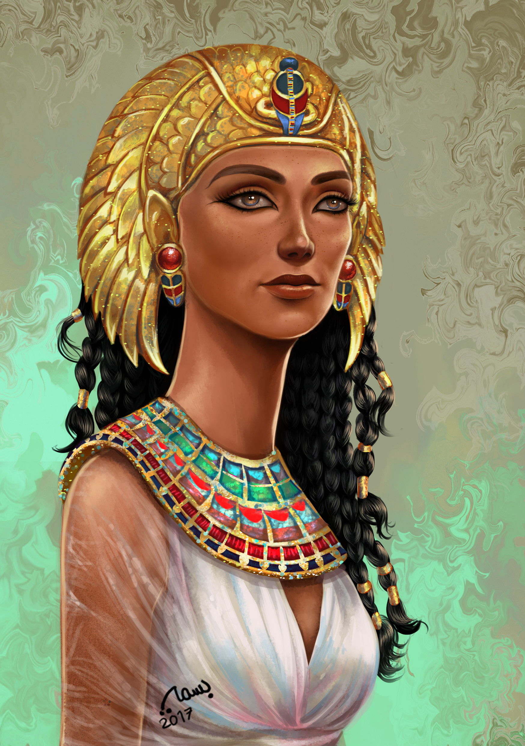 Egyptian Queen Nefertiti Rubber Stamp Wife Consort of Pharaoh Akhenat   RubberHedgehog Rubber Stamps