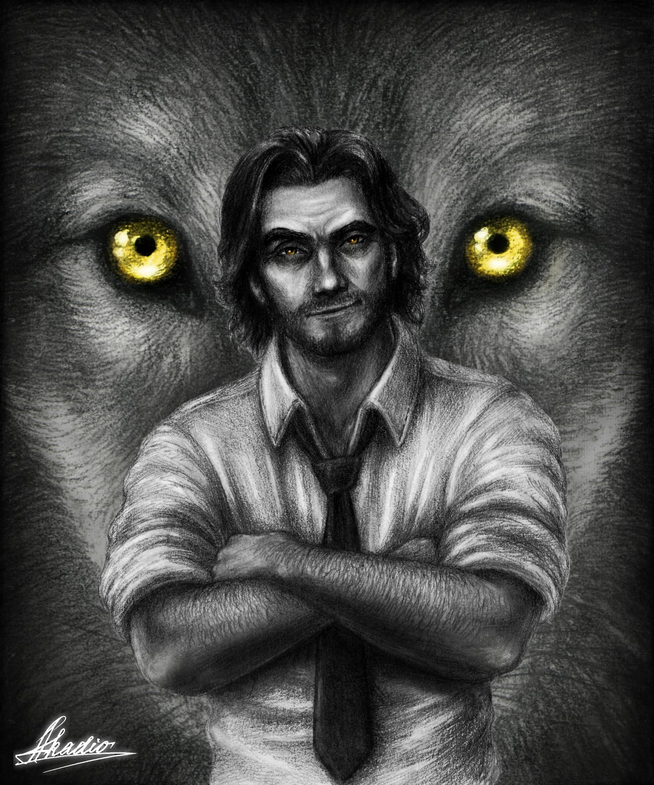 Artstation Bigby Wolf The Wolf Among Us Fanart Verielle Alexandro