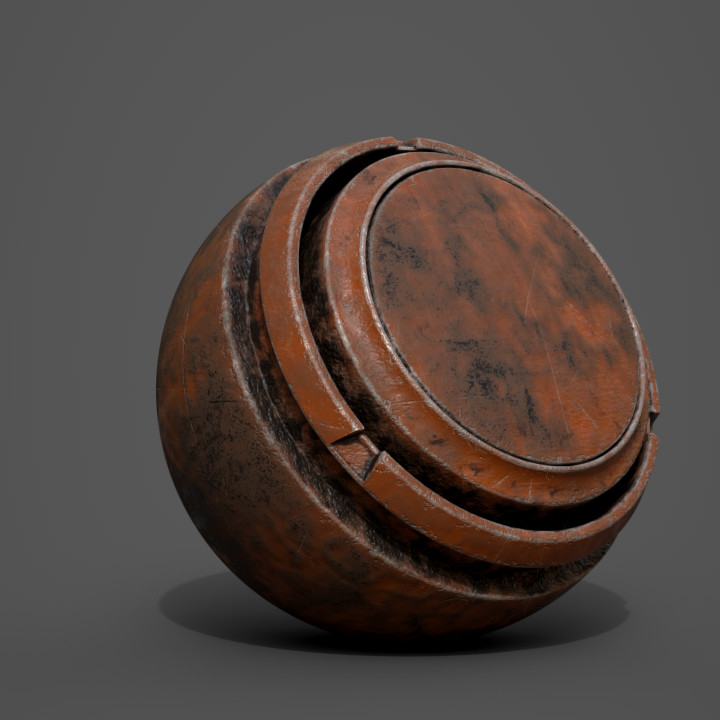 ArtStation Oil Stained Painted Metal