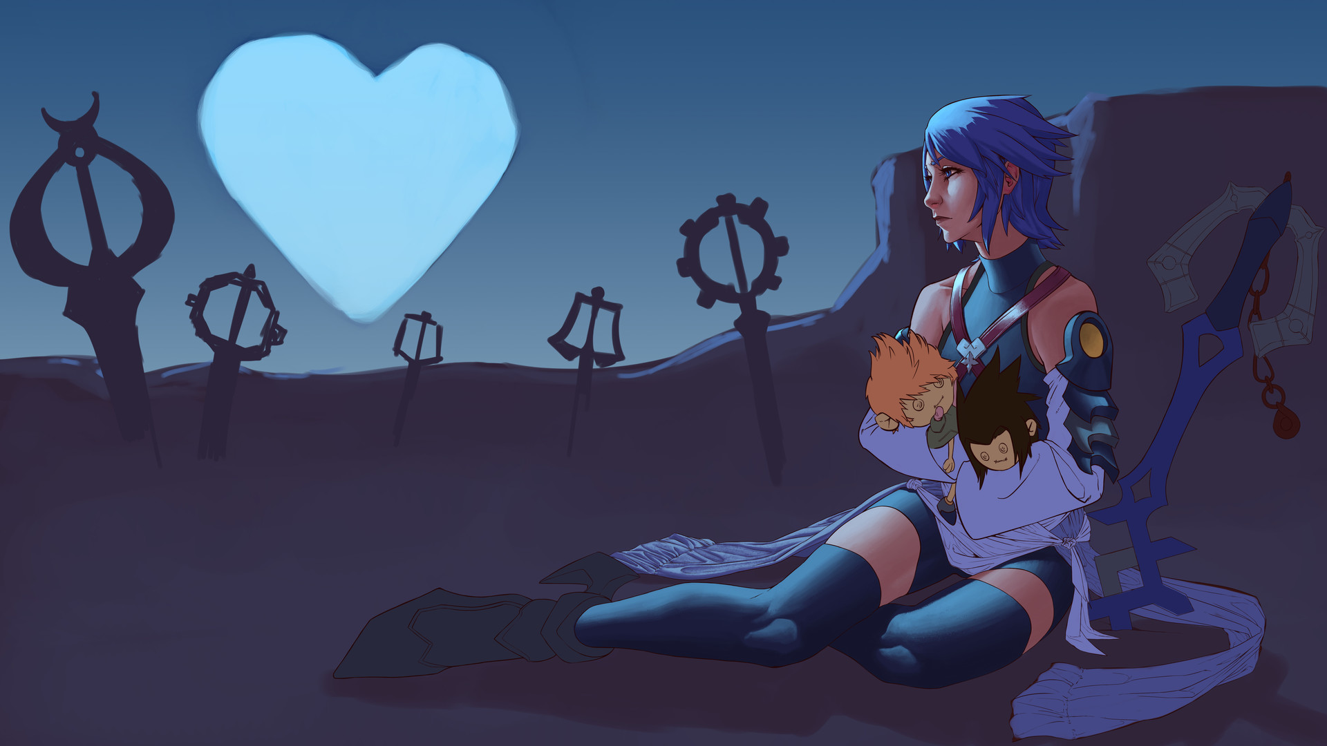 Artstation Kingdom Hearts Aqua Dmitry Borod