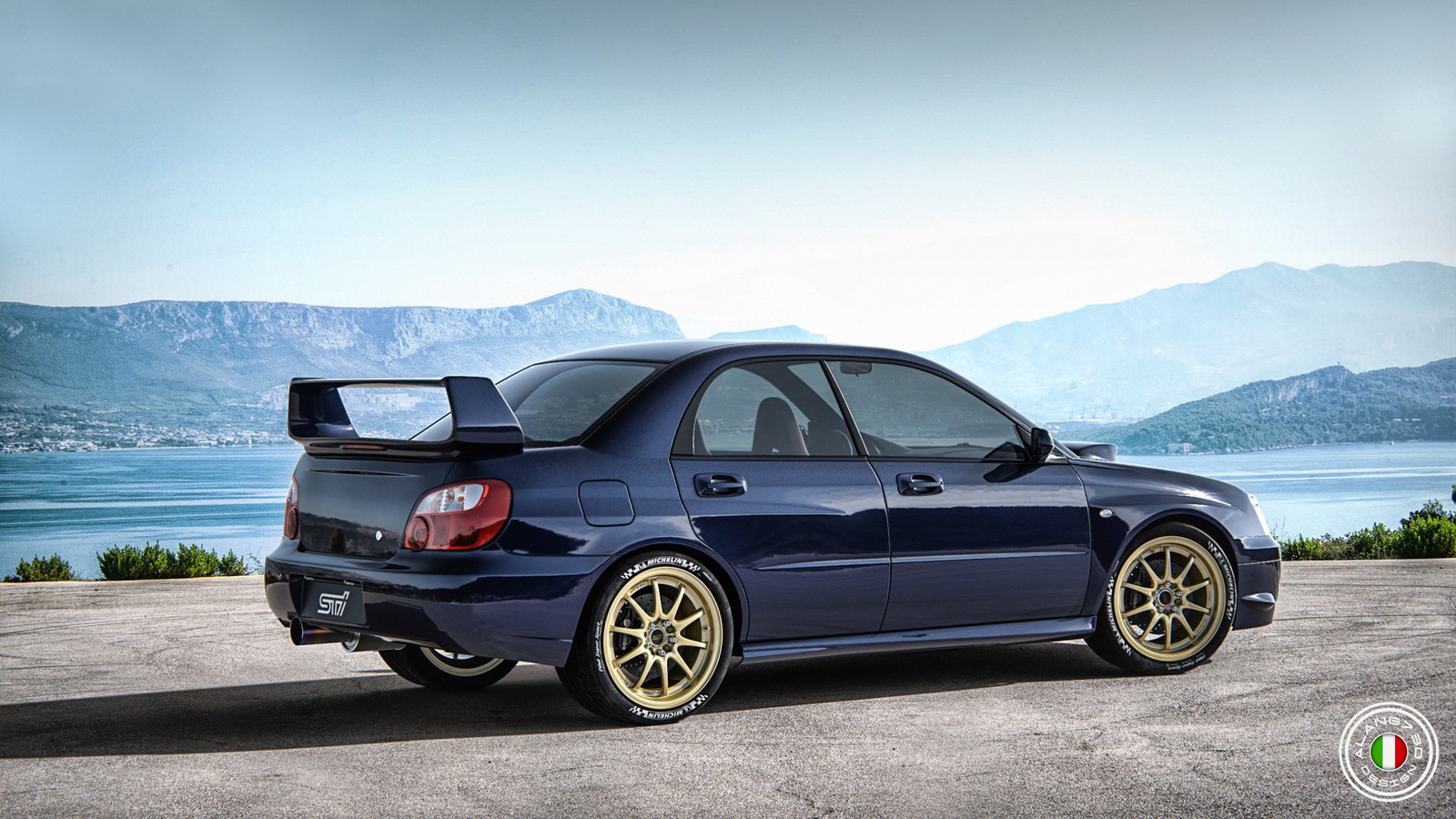 Subaru Impreza WRX STI осень