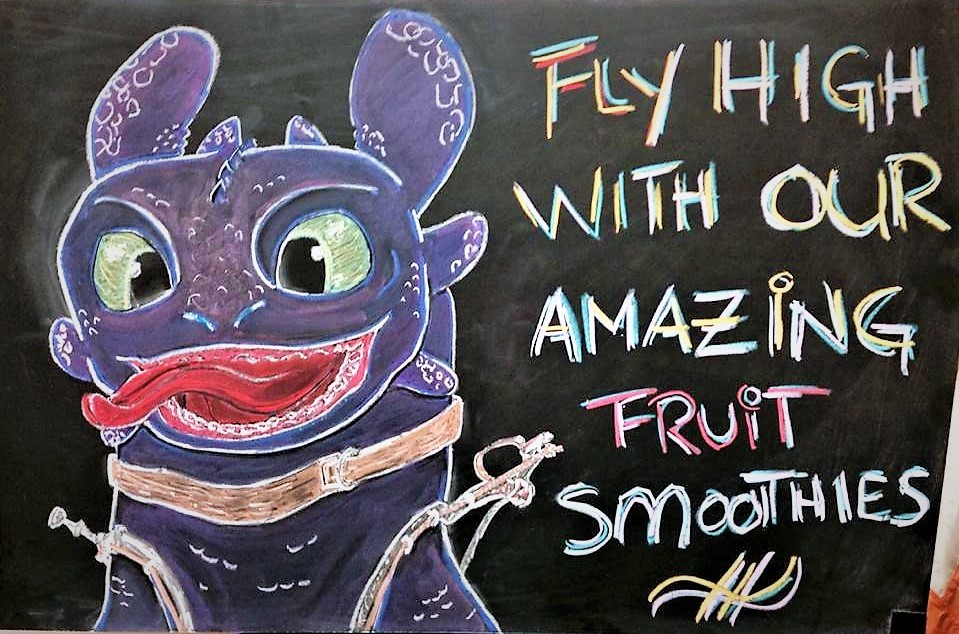 Artstation Amc Drink Promotions Chalk Drawings Nicole Morales
