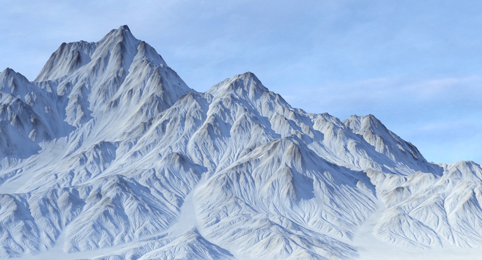 Snowy Mountain 3D Model