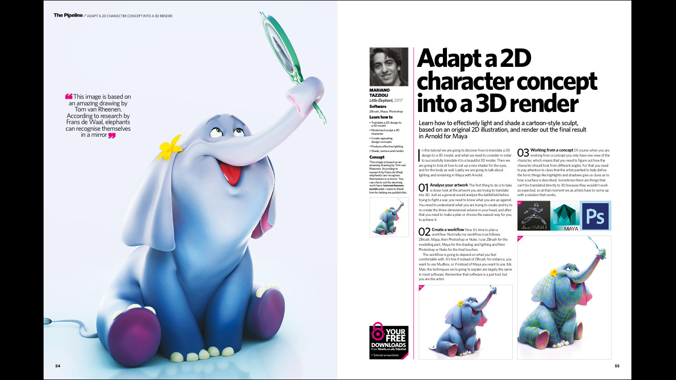 here´s the artwork published by 3D artist magazine !