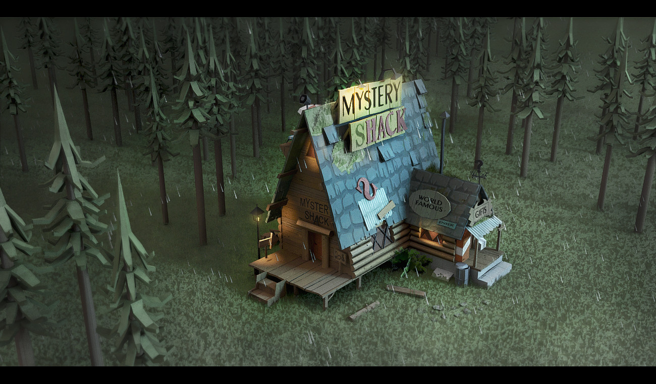 Artstation Mystery Shack From Gravity Falls Laura Gisselaire