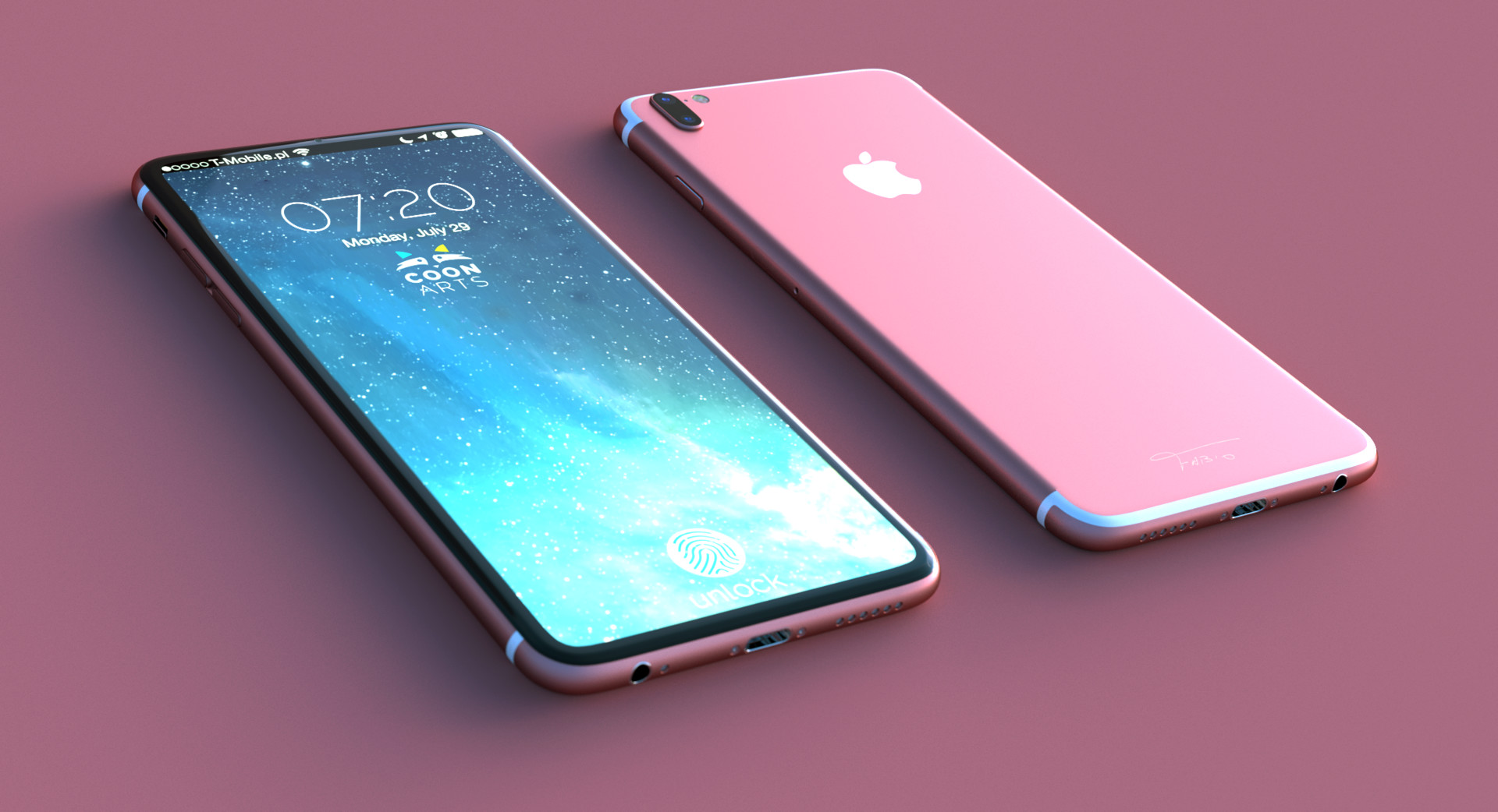 ArtStation - pink iphone concept