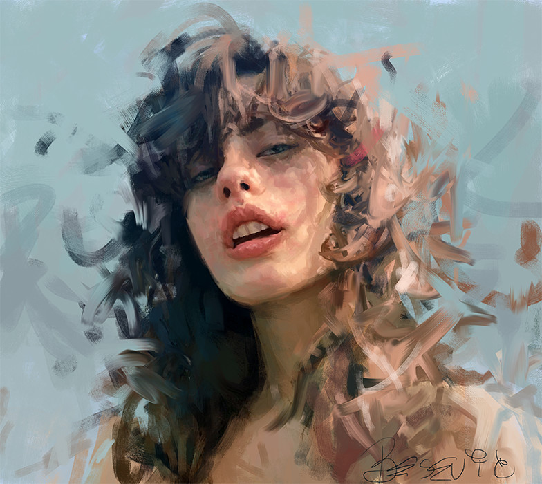 Line Art Digital Painting : Artstation alissa ivana besevic