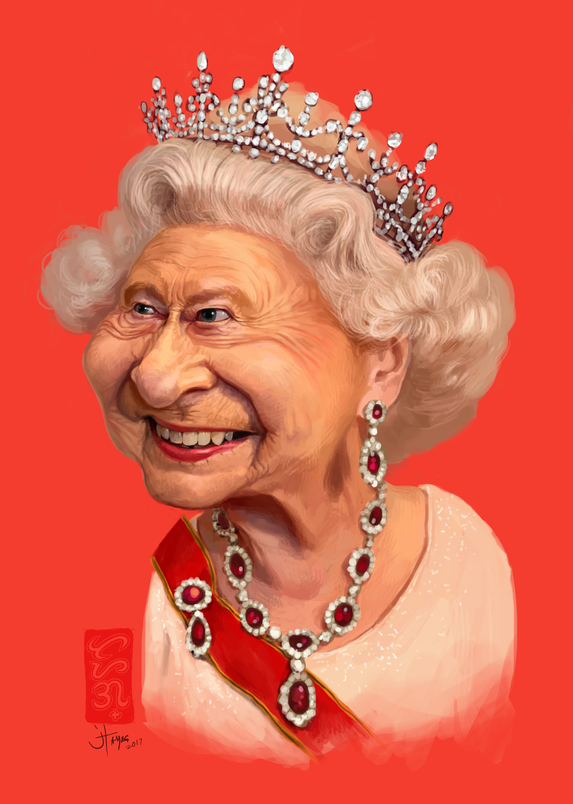 ArtStation - Queen Elizabeth II, Jimmy Tayag