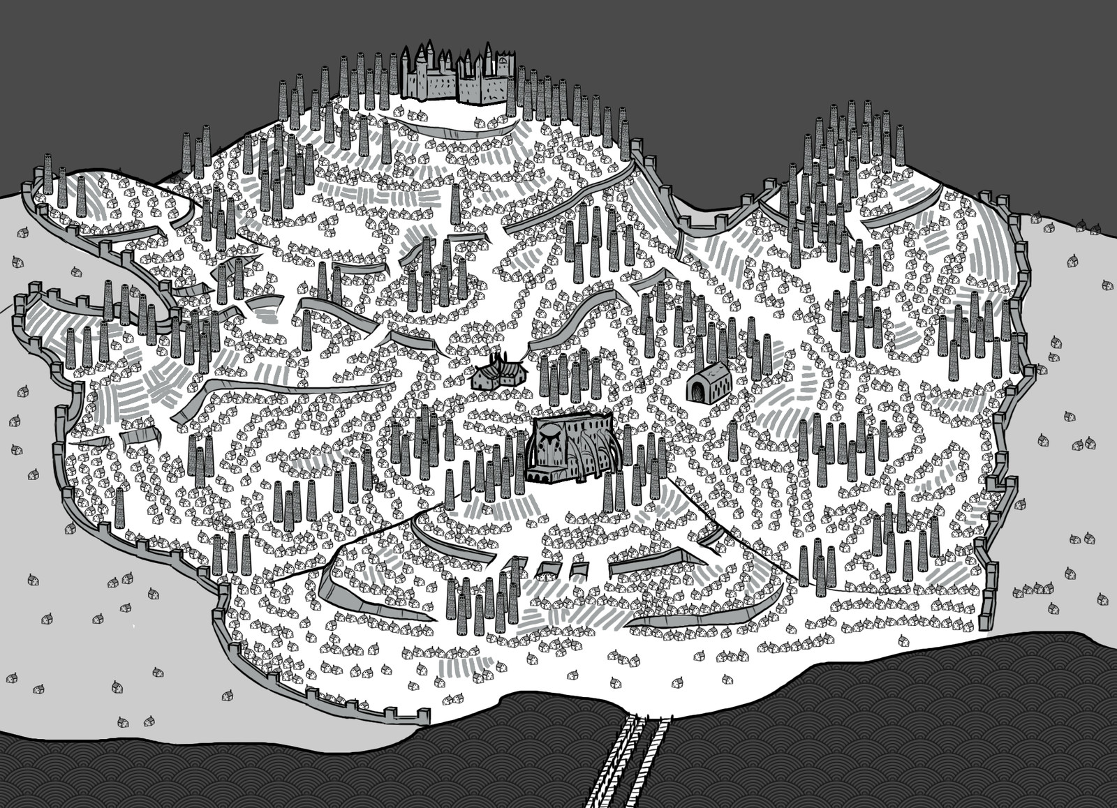 Guild city Sentra map.