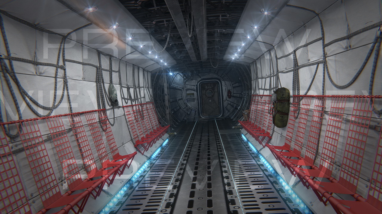 Artstation Cargo Ship Interior Alex Volkov