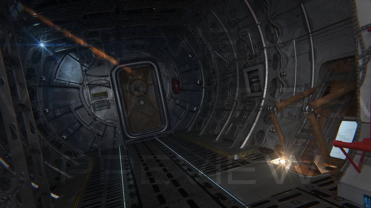 Artstation Cargo Ship Interior Alex Volkov