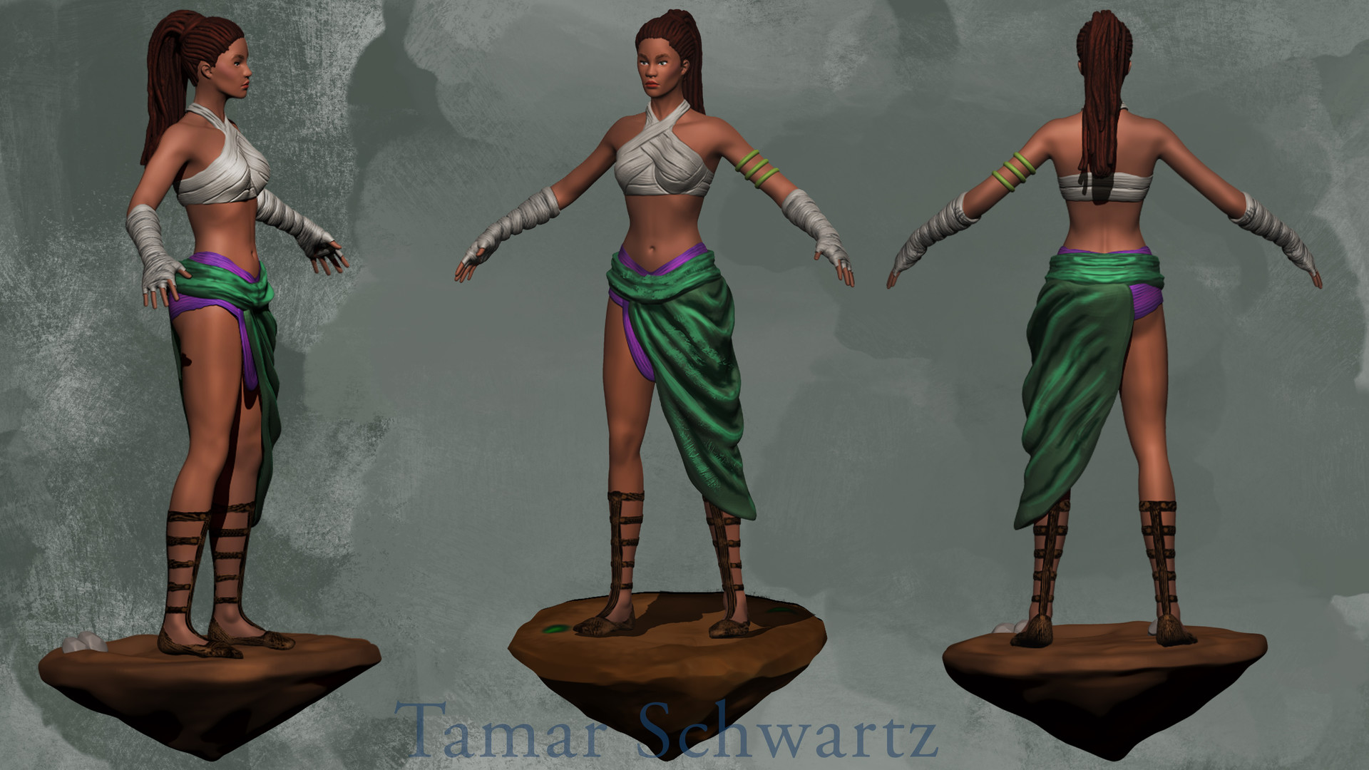 Artstation Sasha An Original 2d And 3d Model Tamar Schwartz