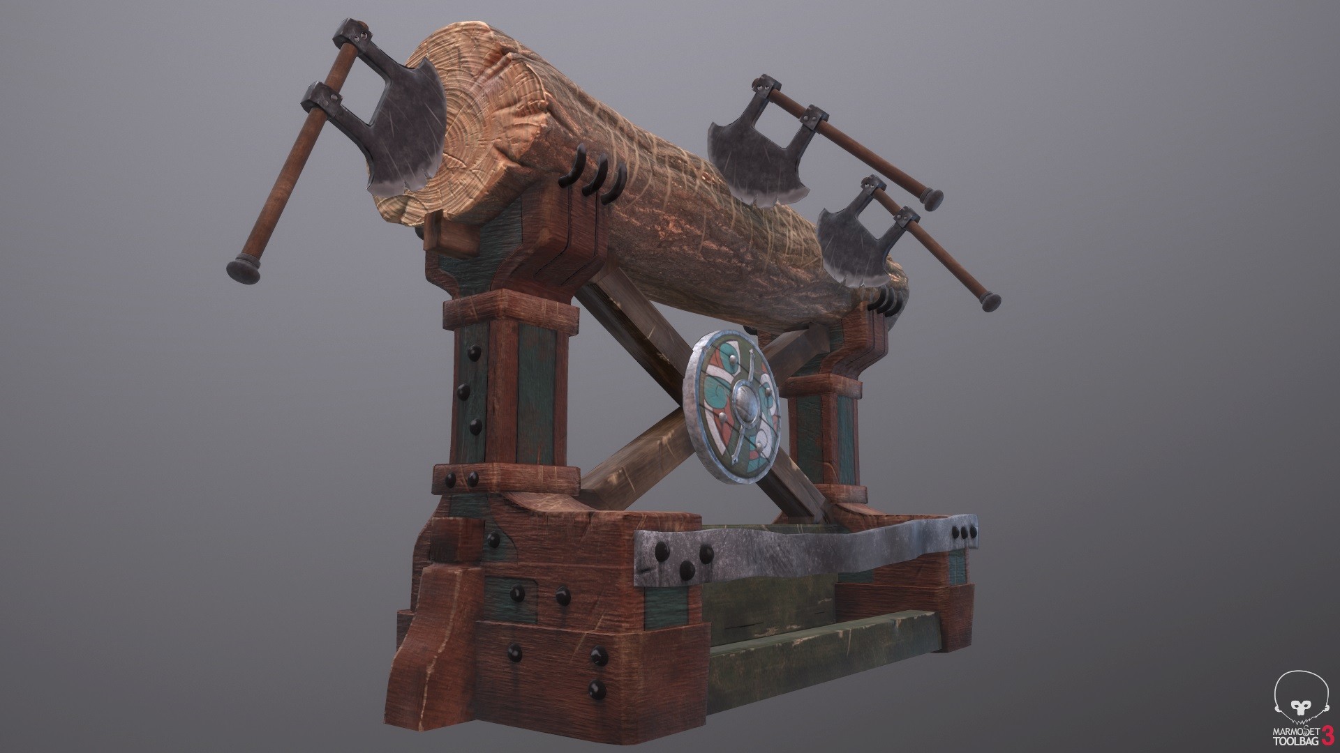 Artstation How To Train Your Dragon Ii Axe Throwing Target Hector Blanco
