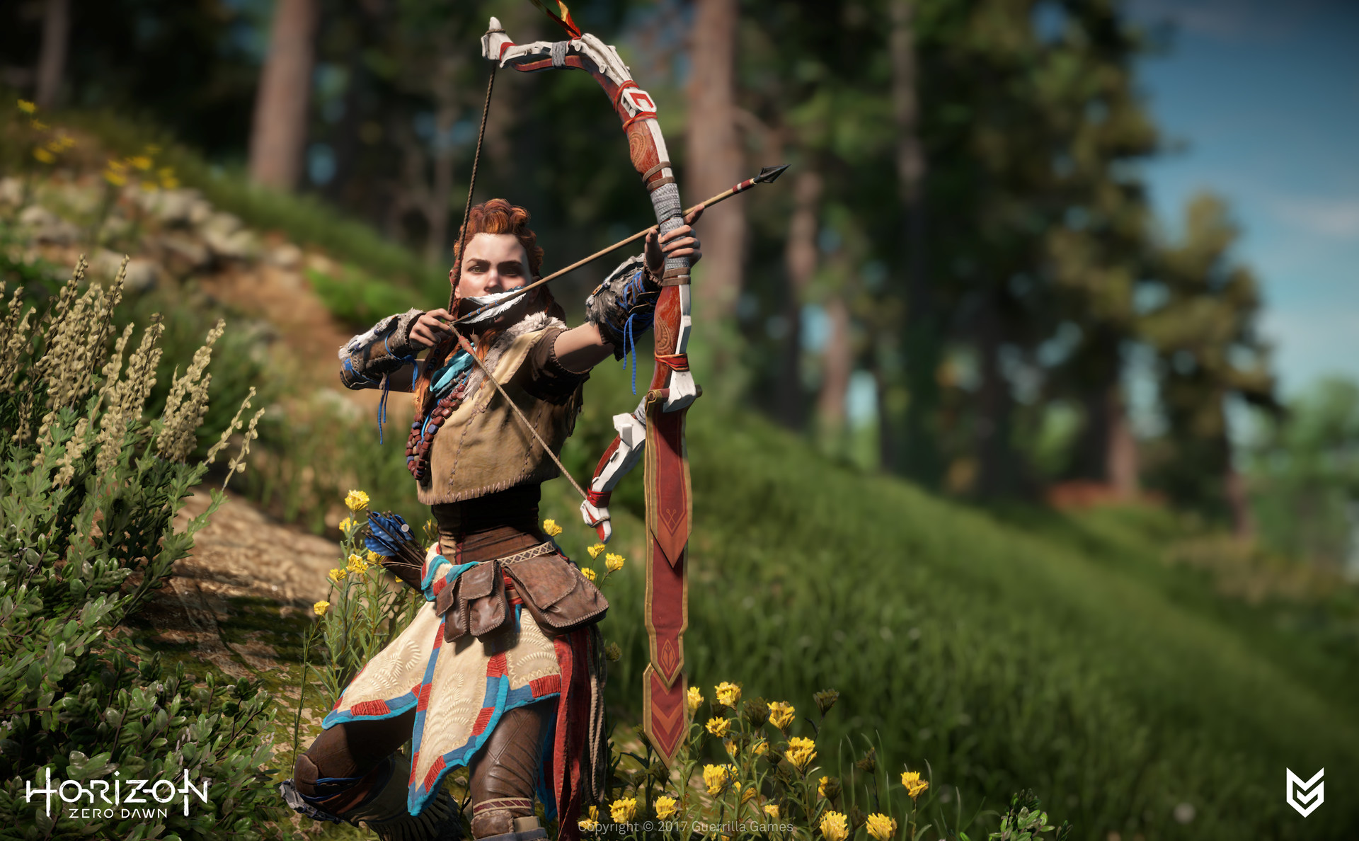 Tom Delboo Horizon Zero Dawn Weapons Bows Texturing
