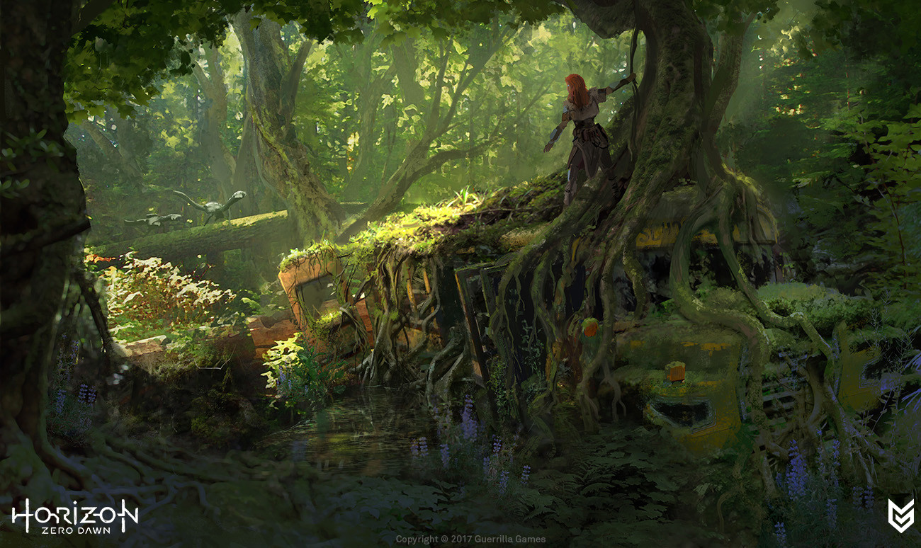 Artstation Horizon Zero Dawn Old World Concepts Lloyd Allan