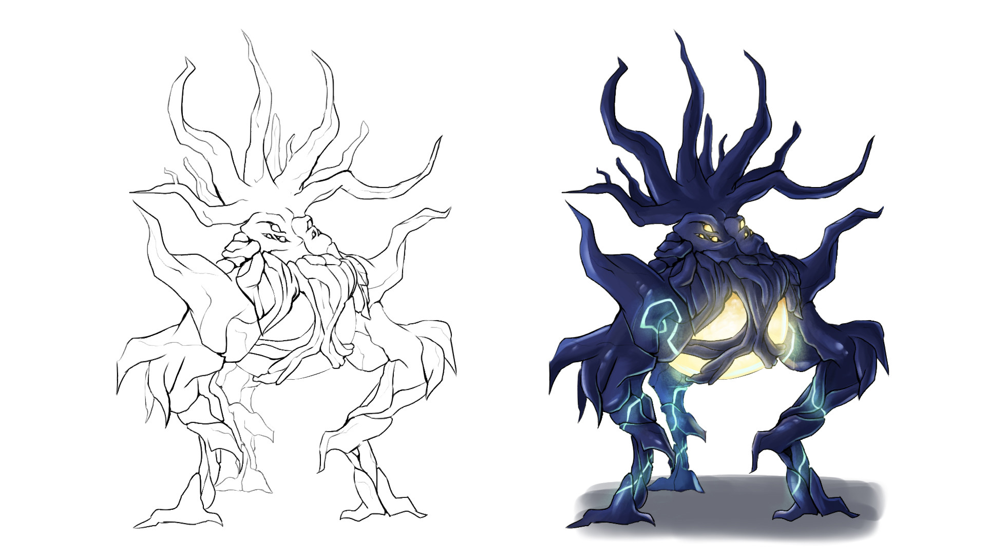 ArtStation - Tree Monster Character Concept