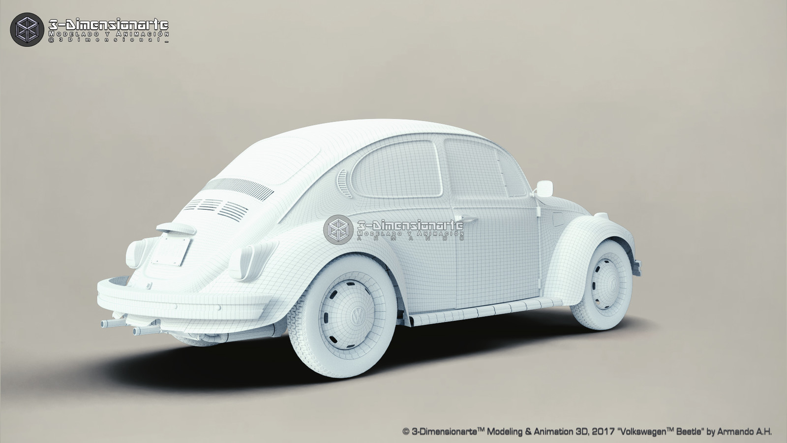 Volkswagen Beetle [Studio] Wireframe 02