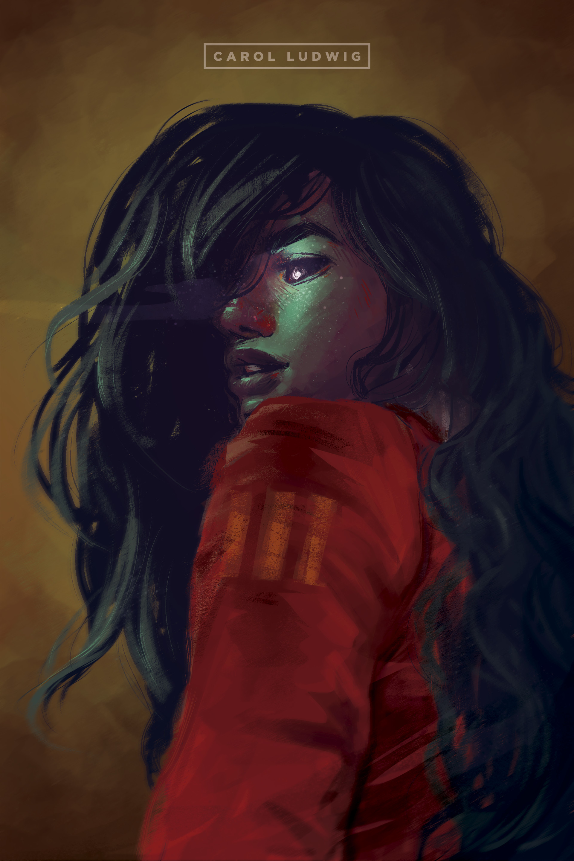 Artstation Red Jacket Carol Ludwig