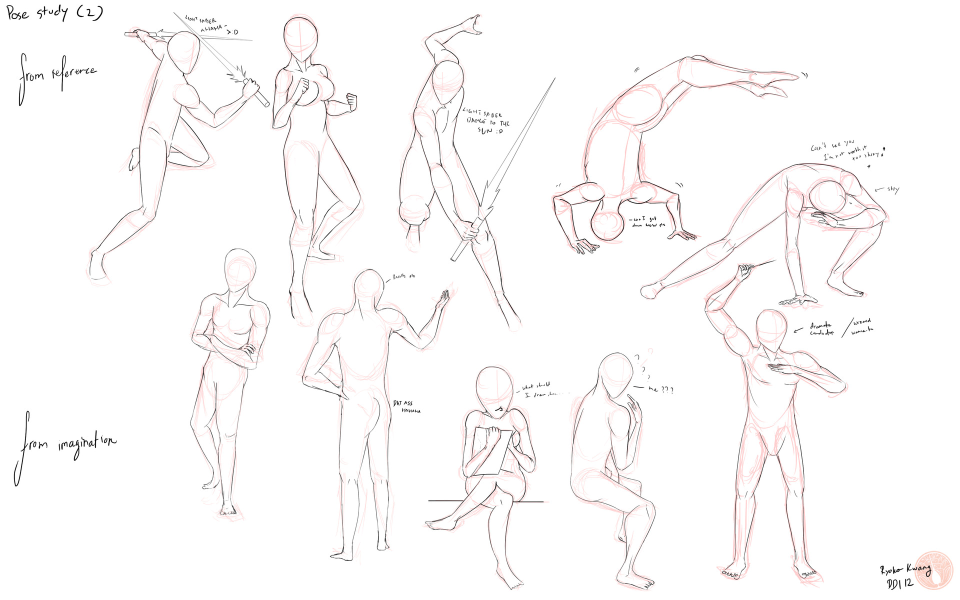 photo Nervous Standing Shy Pose Reference artstation ten poses 2 ryoko muragishi