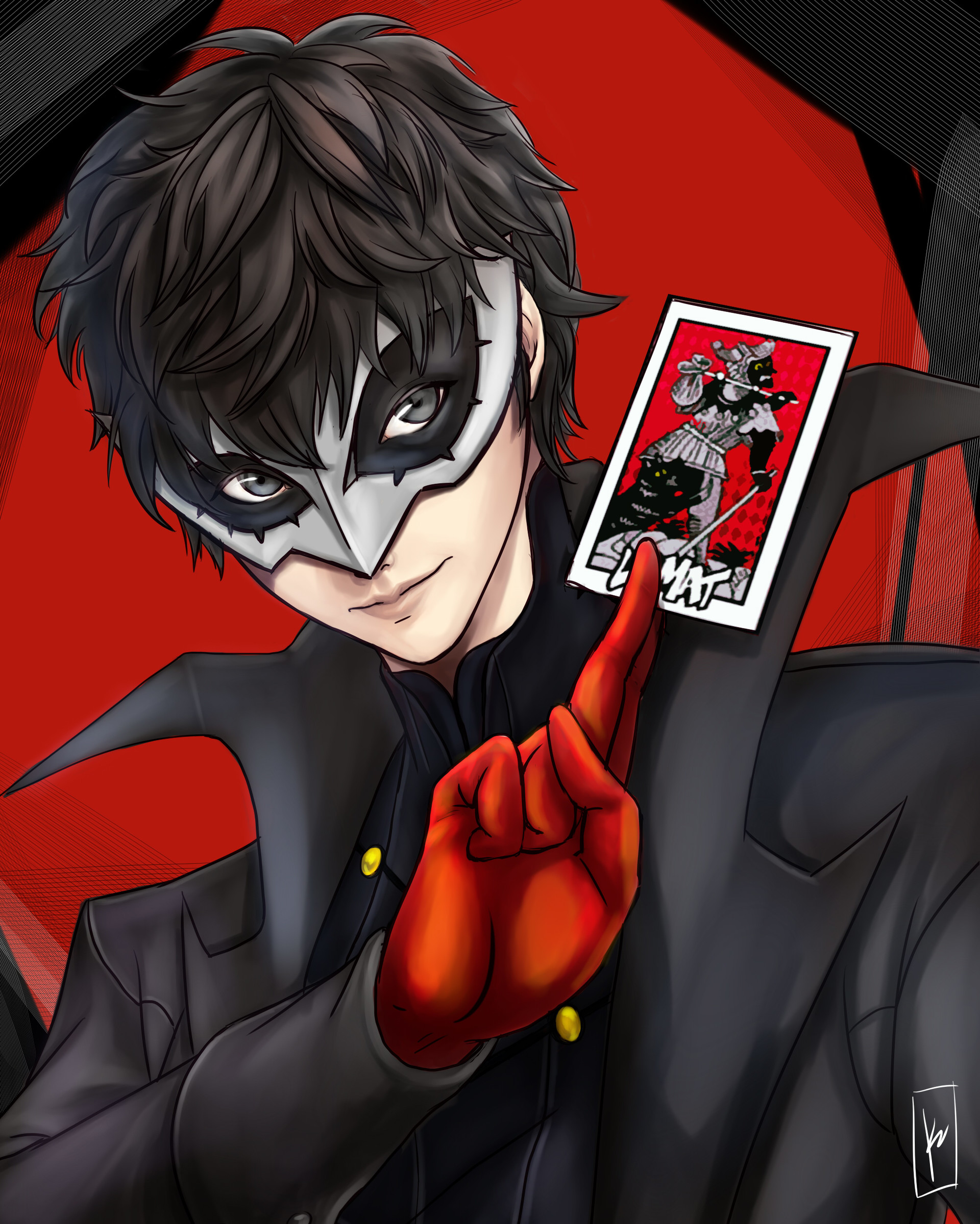 ArtStation - Persona 5 Arcana card