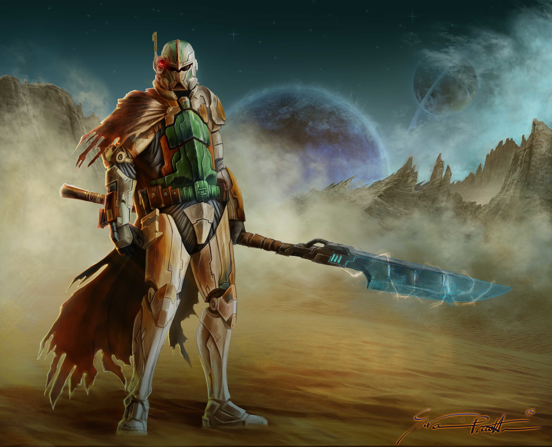 Artstation Star Wars Warrior Giovanni Pirrotta