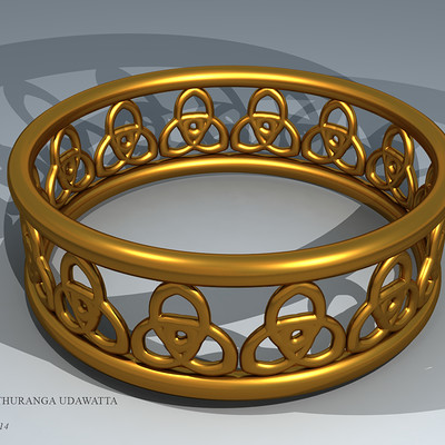 Dilshan chathuranga udawatta gold bracelet molding