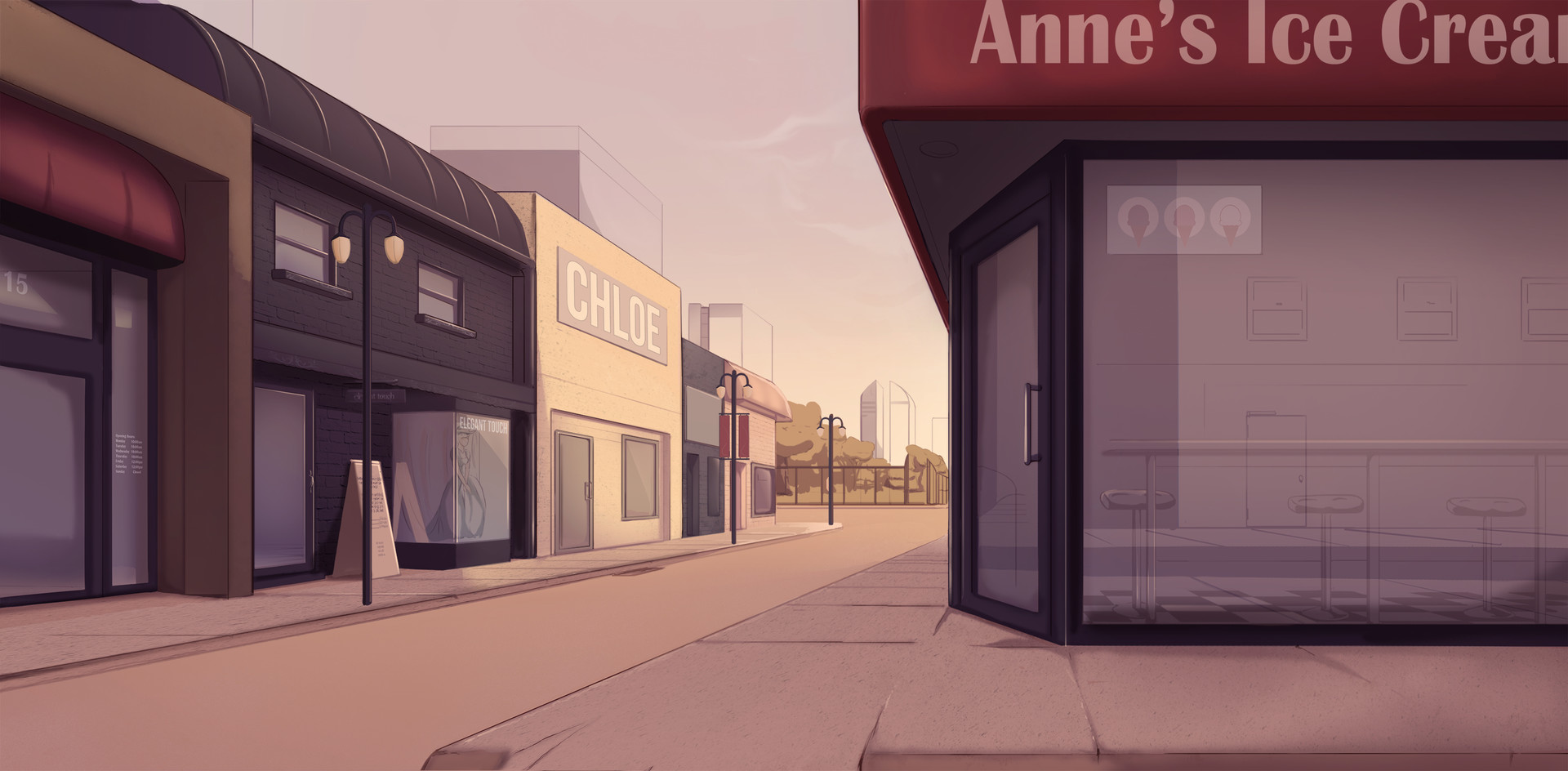Artstation 7 00pm Shopping District David Crouch